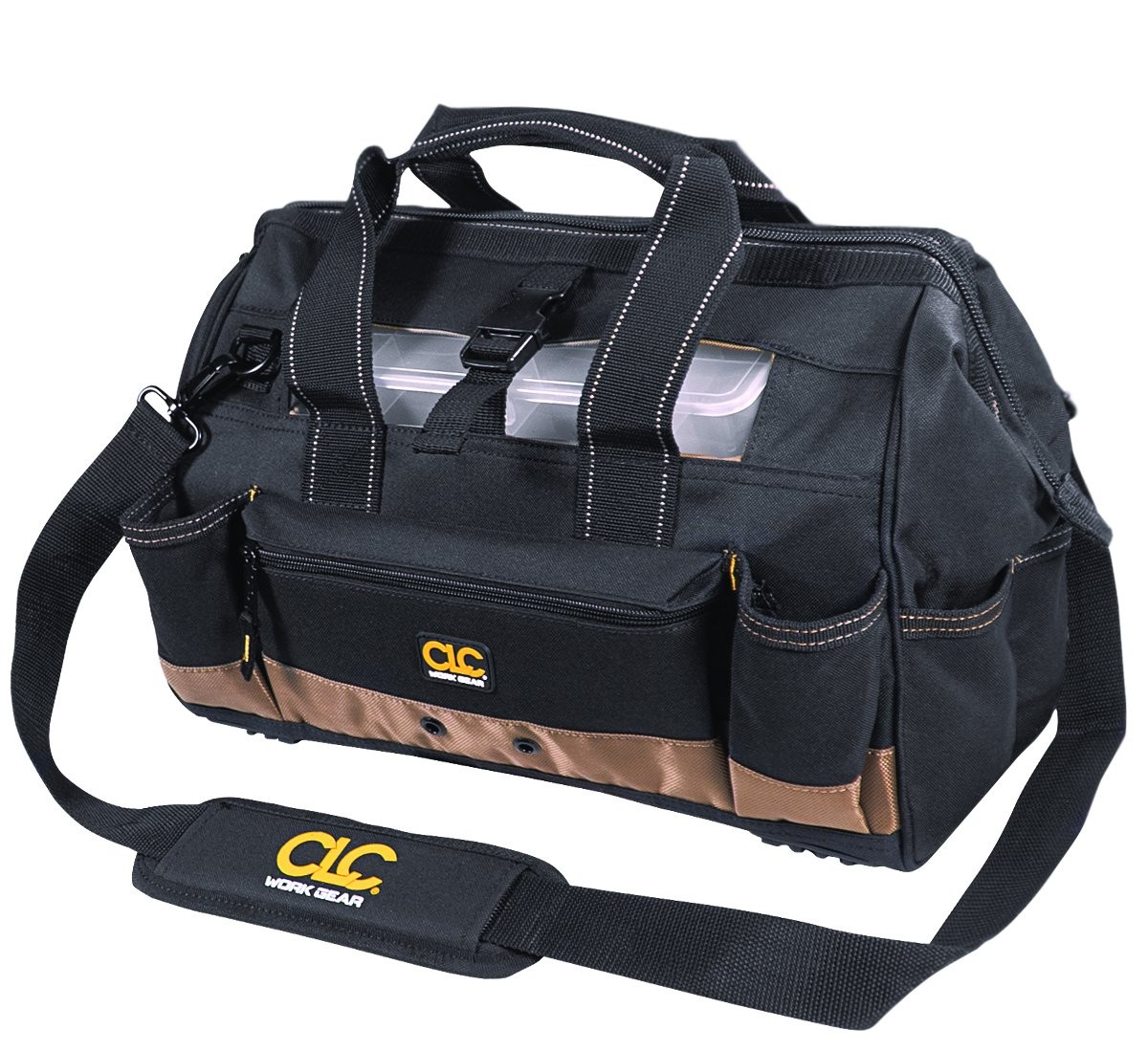 CLC 1534 16 in. Tote Bag with Top Plastic Tray, 23 Pocket