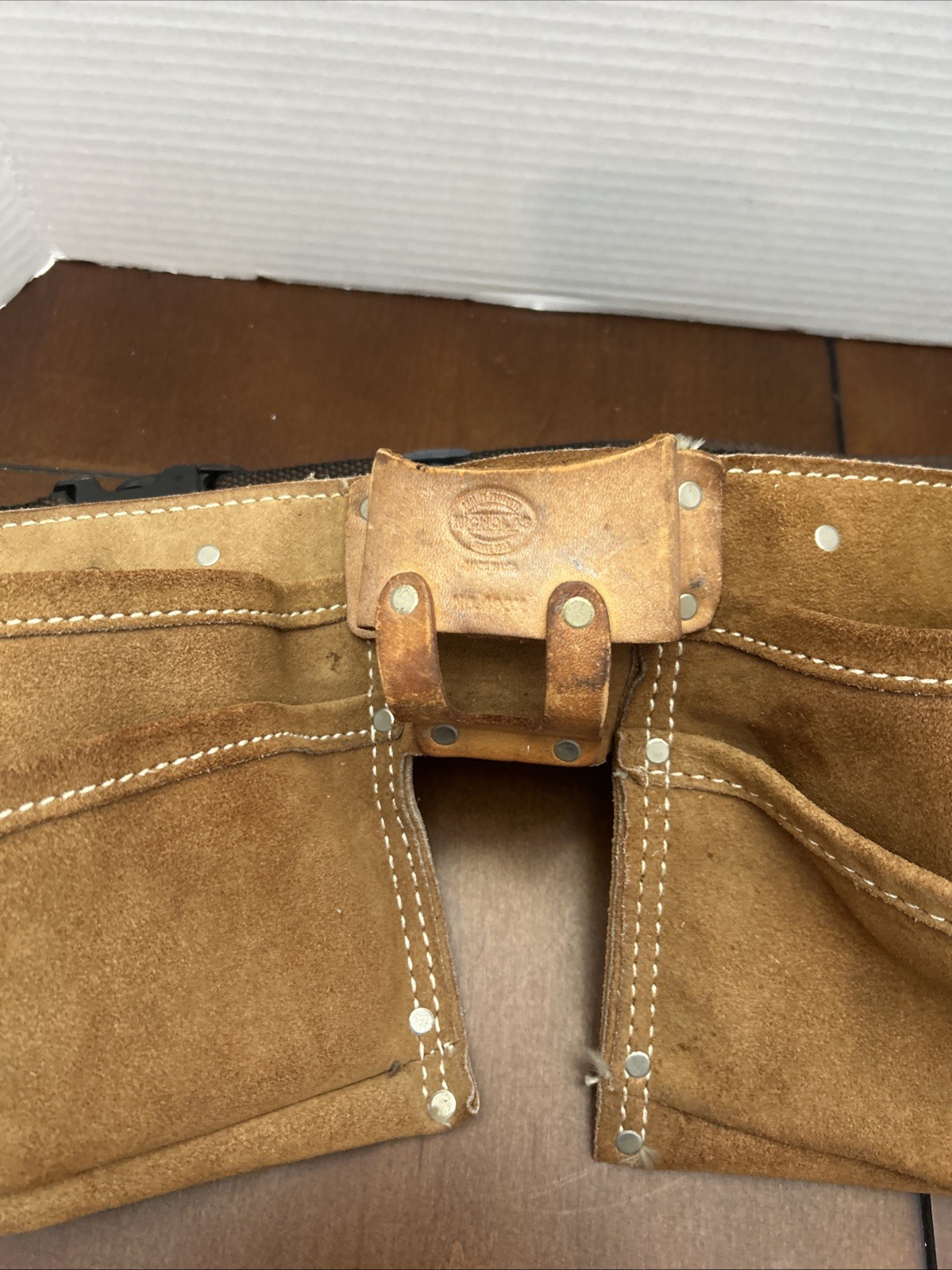 Nicholas Heavy Split Cowhide Leather Tool Belt Handyman Pouch Carpenter USA