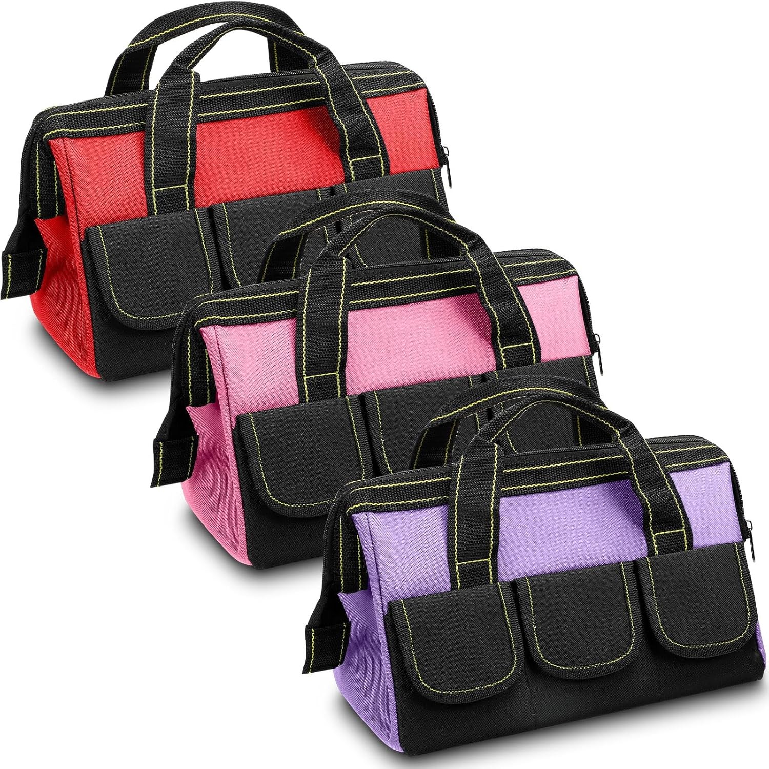 3 Pack Tool Bag for Men with Waterproof Hard Bottom