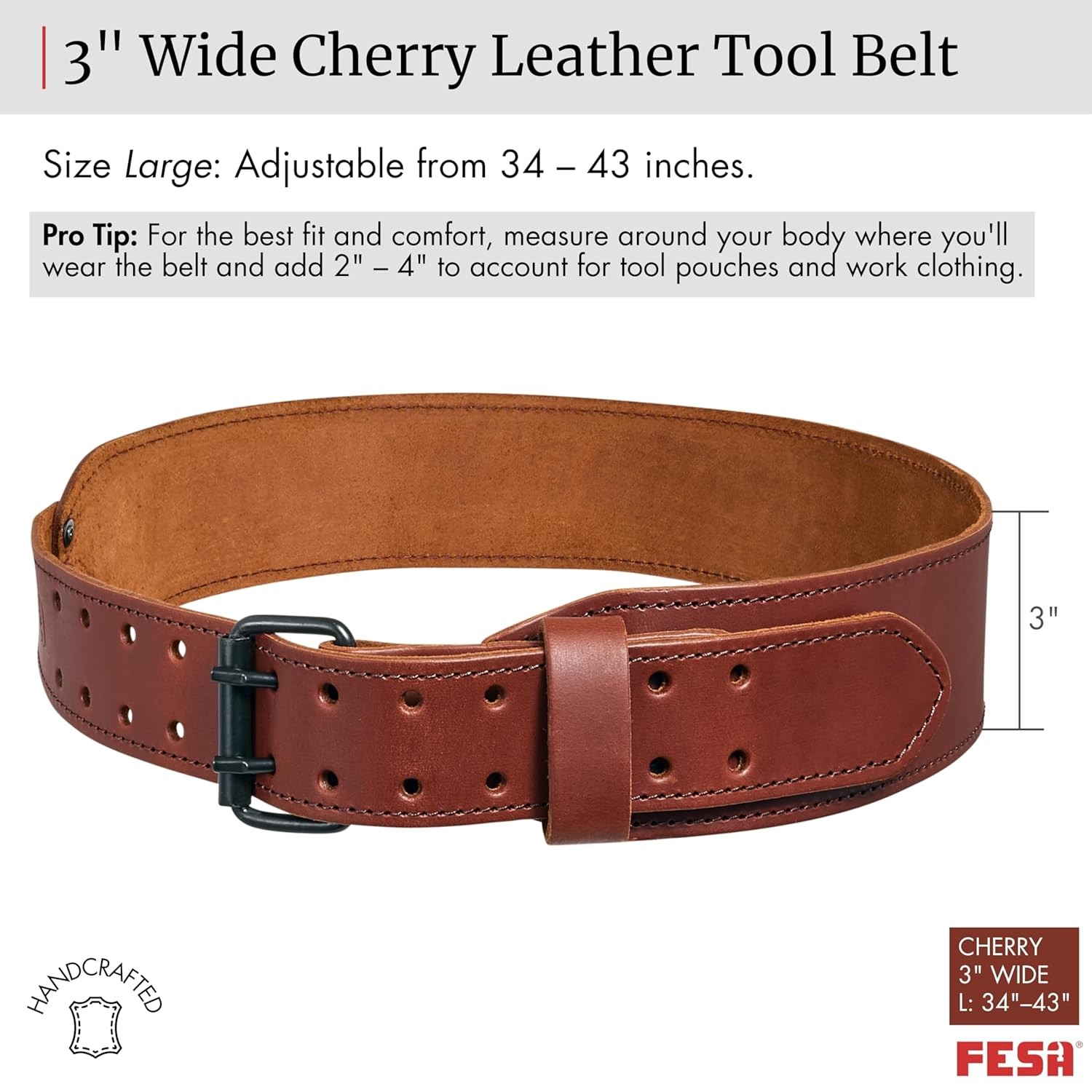 Mens Leather Tool Belt Handcrafted Top Grain Heavy Duty Utility Belt Pouch