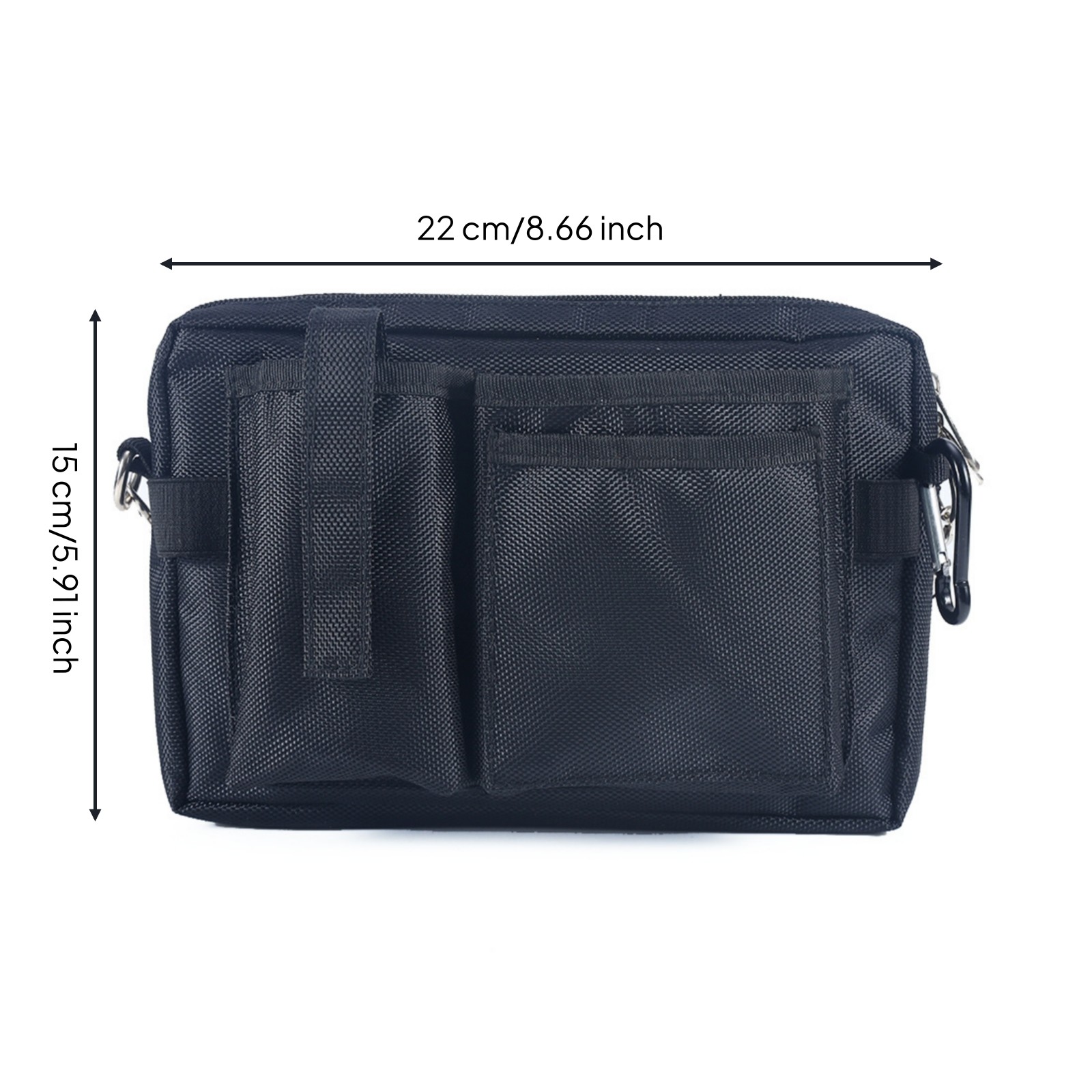 Rectangular Tool Waist Bag Woven Material Waist Tool Bag Zippered