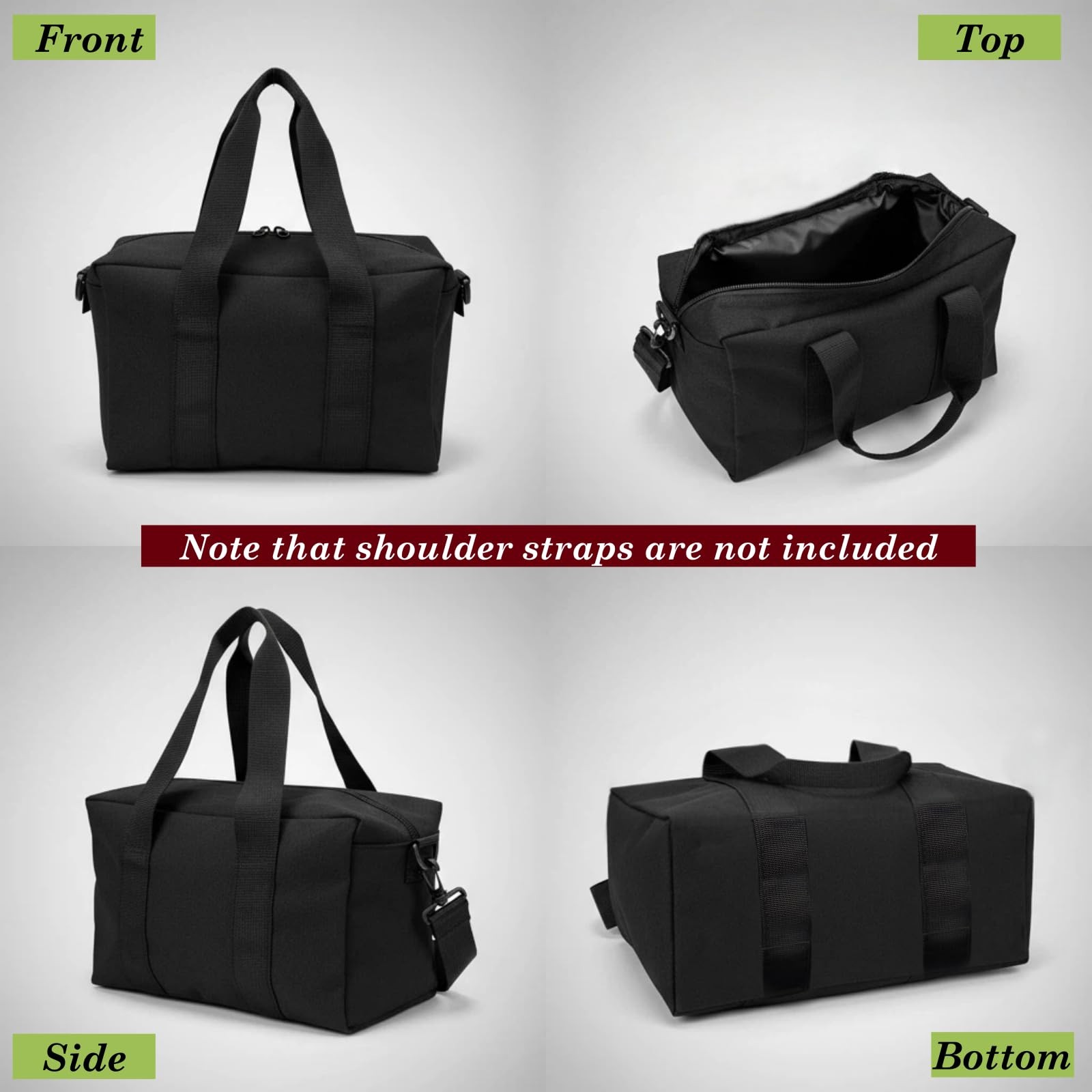 Canvas Wide Mouth Tool Bag, Large Capacity Tool Bags for Men, Portable Home T…