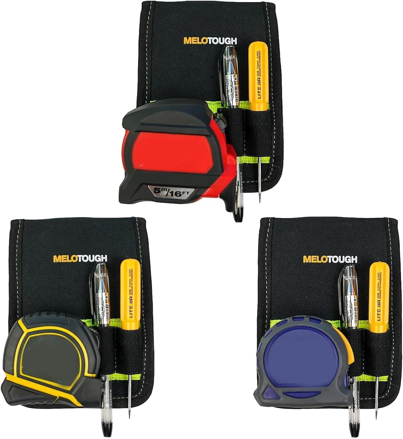 MELOTOUGH Tool Belt Holder Tape Measure Clip Hammer Holder