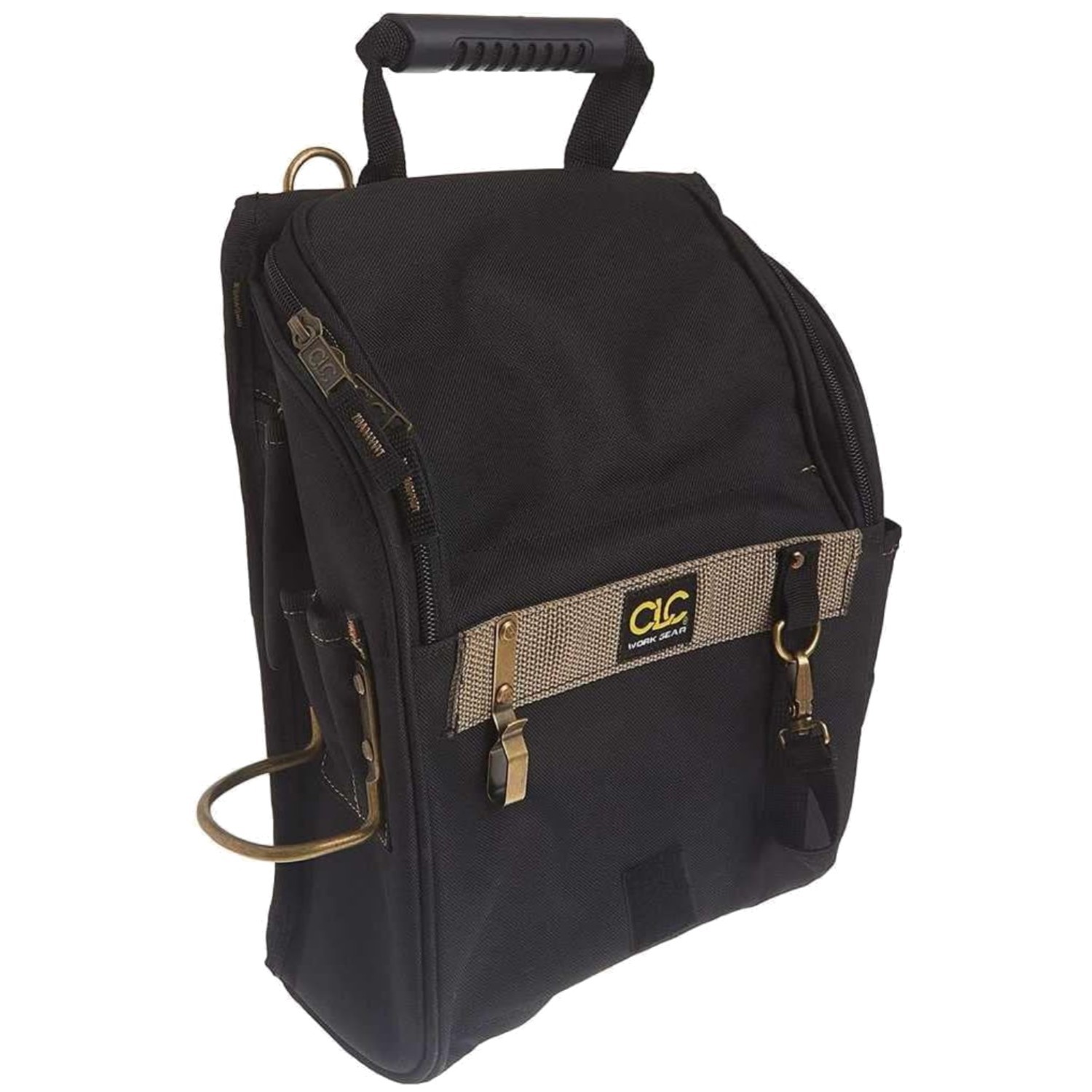 21-Pocket Professional Electricians Tool Bag, Black