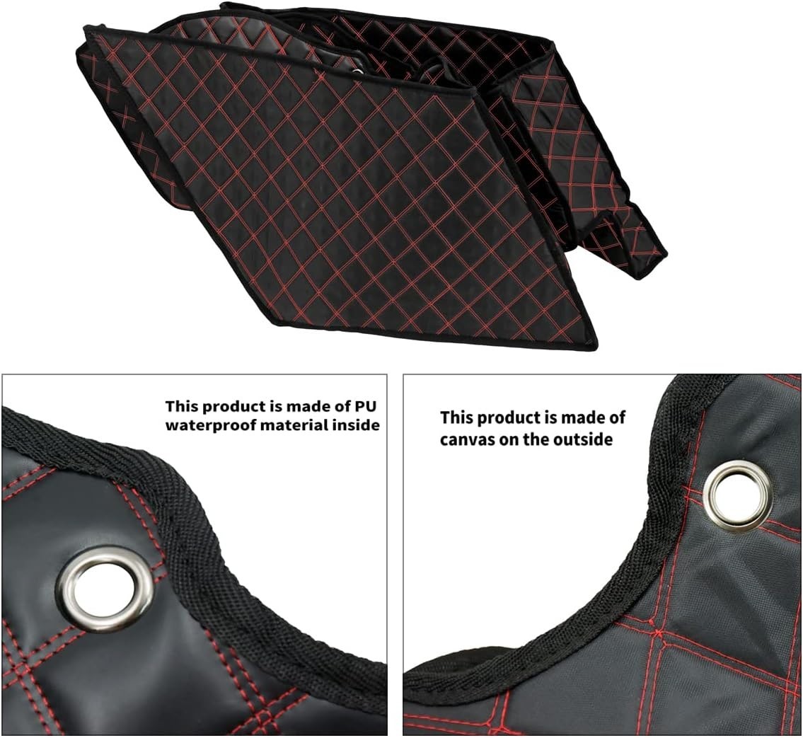 5” Stretched Saddlebag Liners Inserts Red Thread Compatible with Harley 2014…