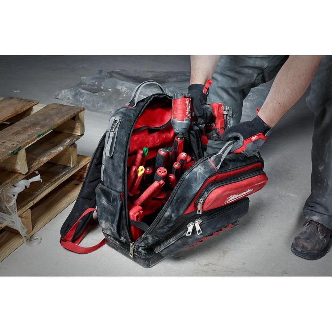 Milwaukee 48-22-8201 Ultimate Jobsite Backpack 48-Pocket Tool Bag