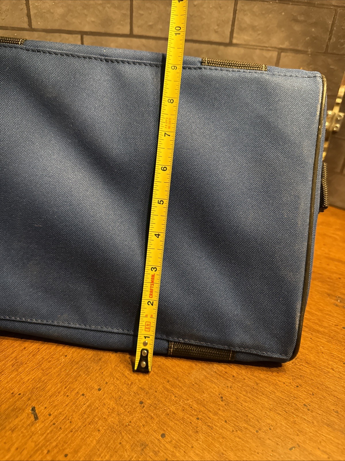 Bosch Medium Heavy Duty Blue Canvas Tool Bag 13” x 9” x 9” 2610041759 NEW Cond.