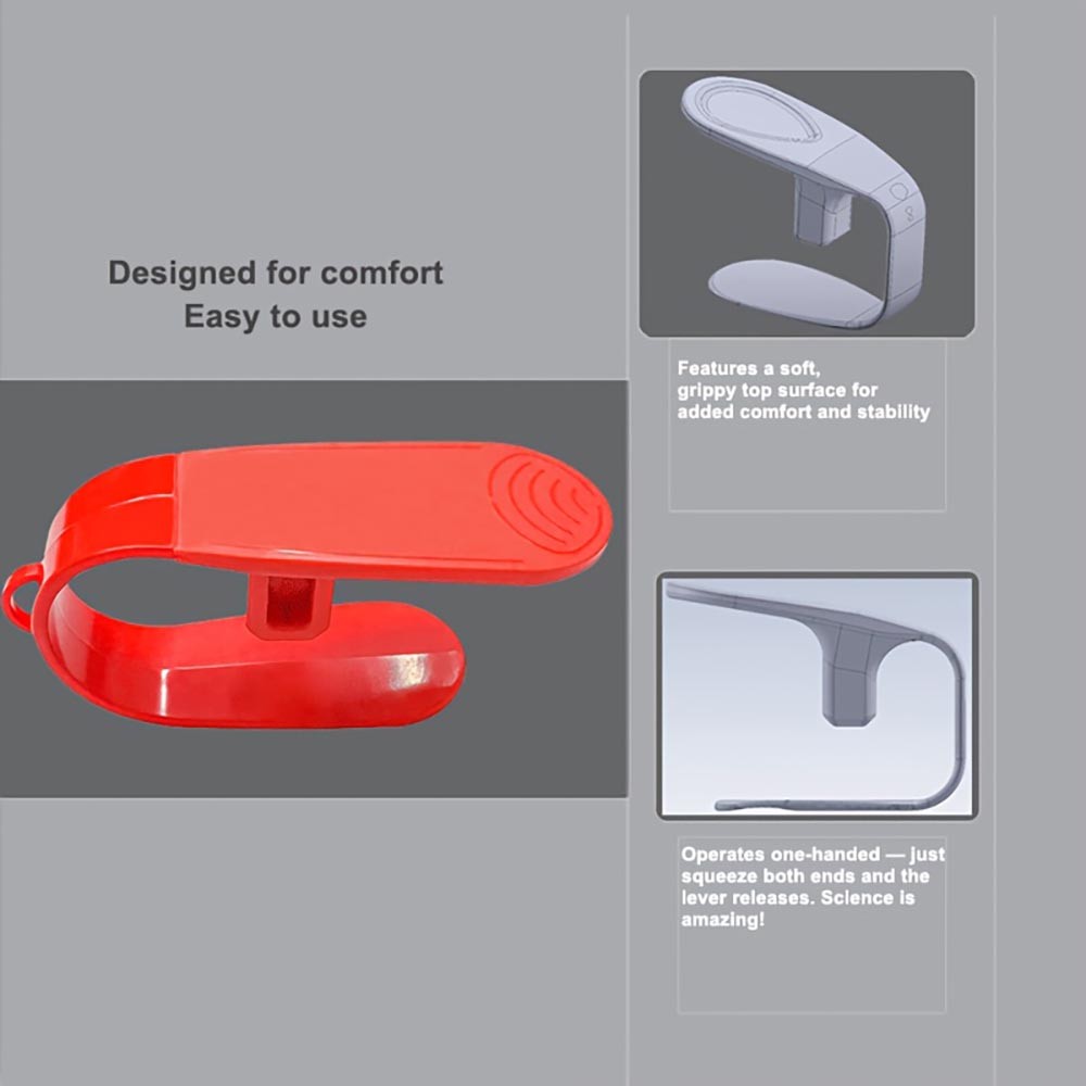 Durable Easy-To-Use Efficient Slip-Proof Car Seat Belt Buckle Release Tool – Red