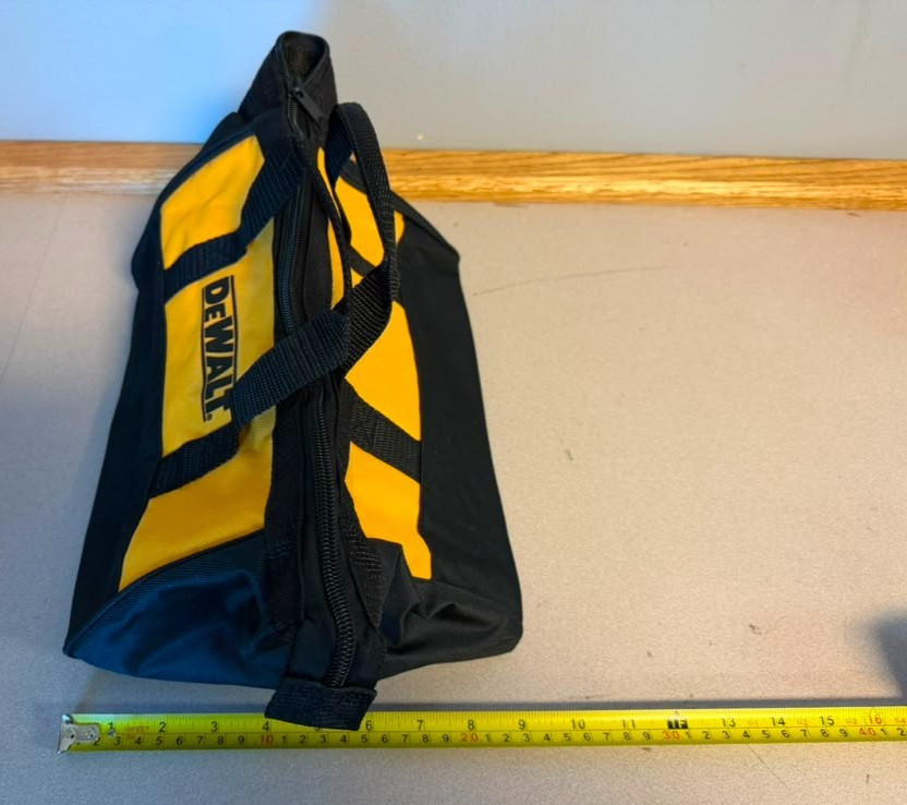 DEWALT 12″ Soft Tool Bag 11x9x6 Heavy Duty Zippered Storage Organizer