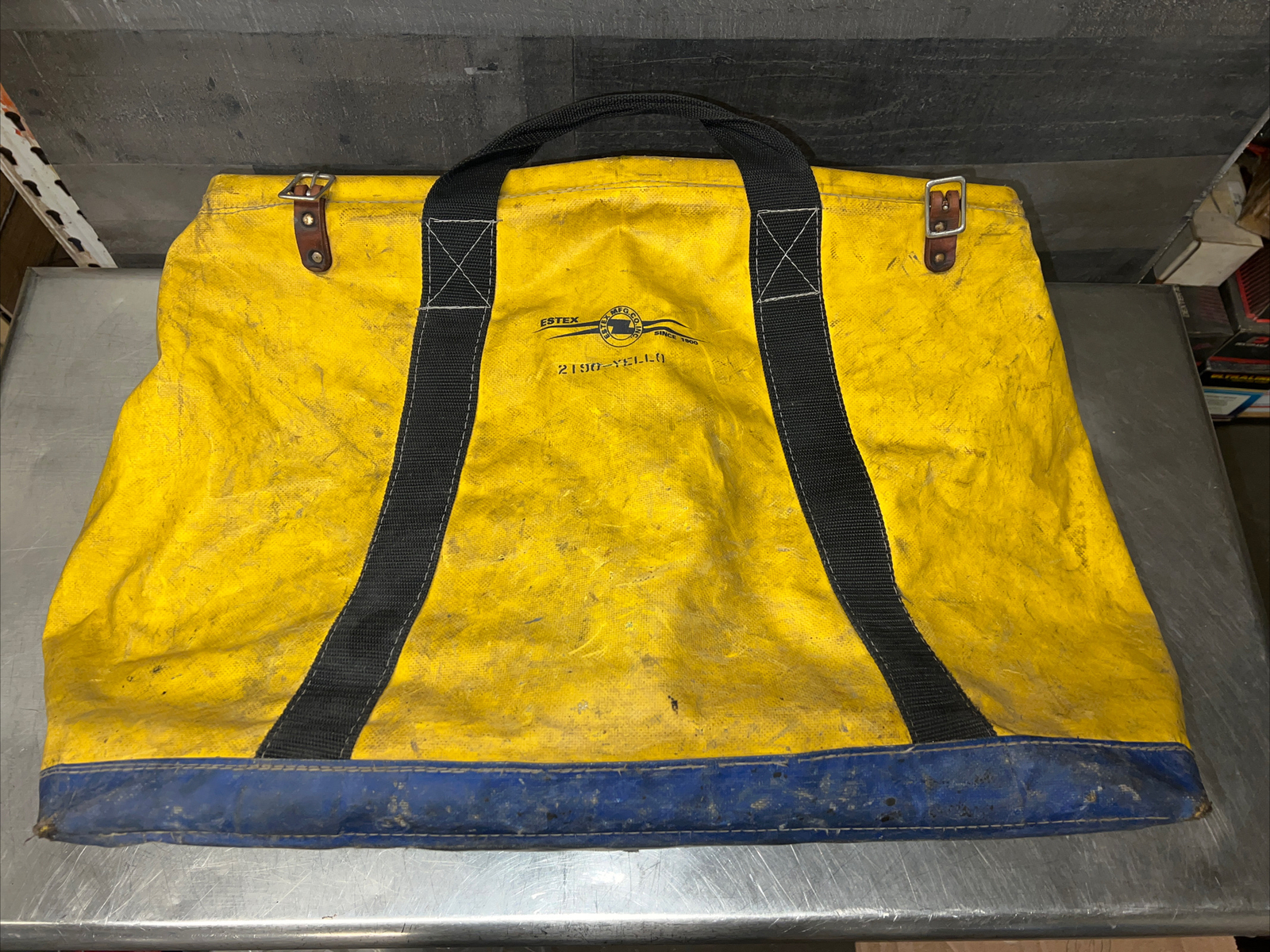 Vintage ESTEX Electric Co tool bag 2190-YELLO since 1900 USA MADE