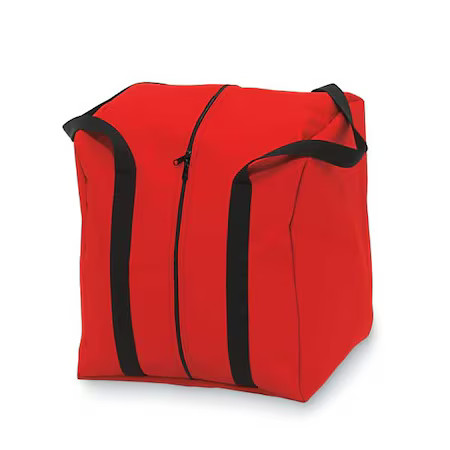 Zoro Select 911-84861 Step-In-Gear Bag, Polyester, 19 1/2 In W, Red, 911-84861