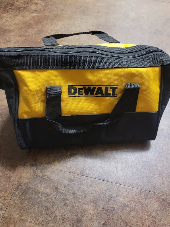 NEW DEWALT 12″ X 8″ X 7″ Heavy Duty Nylon Small Tool Bag Tote Carrying Case