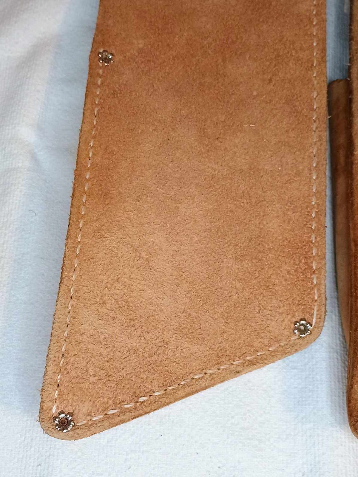2 – NICHOLAS TOOL HOLDER MODEL No. 58 top grain cowhide Made In USA