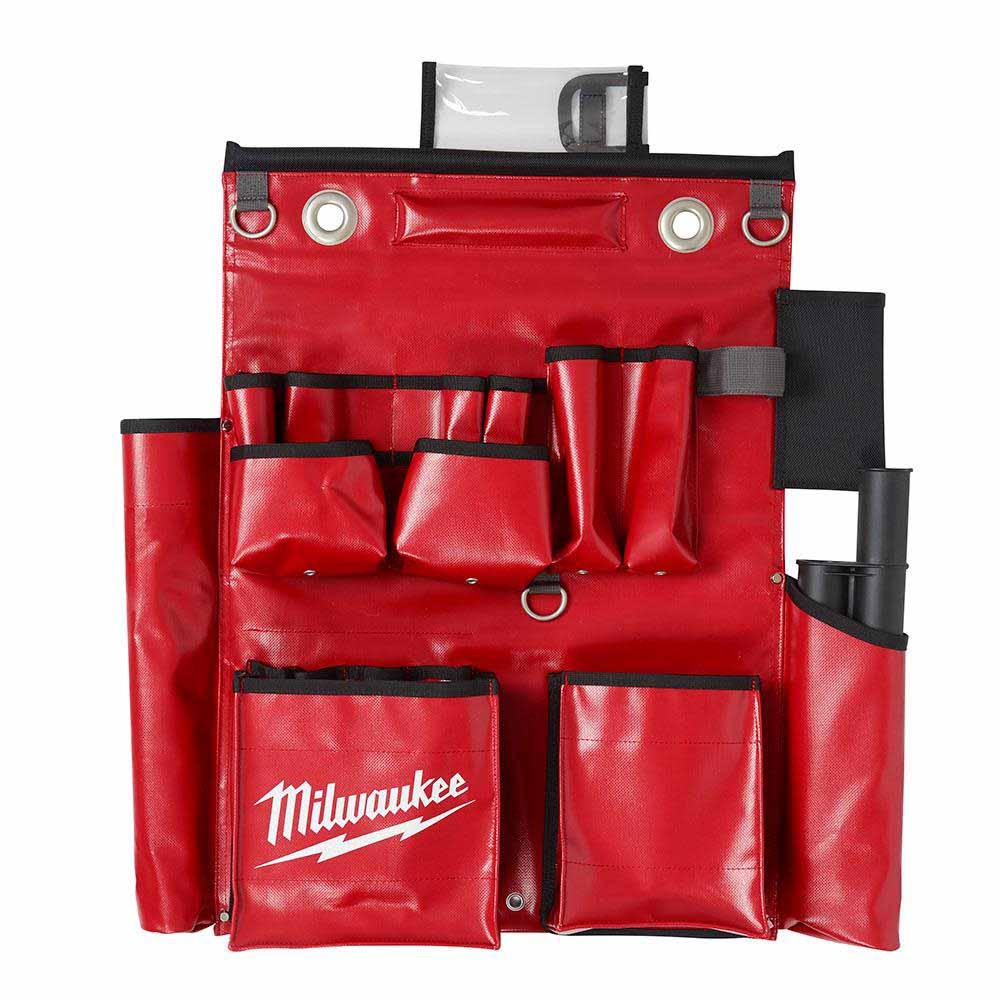 Milwaukee 48-22-8291 18-Pocket Lineman’s Compact Aerial Tool Apron, Vinyl