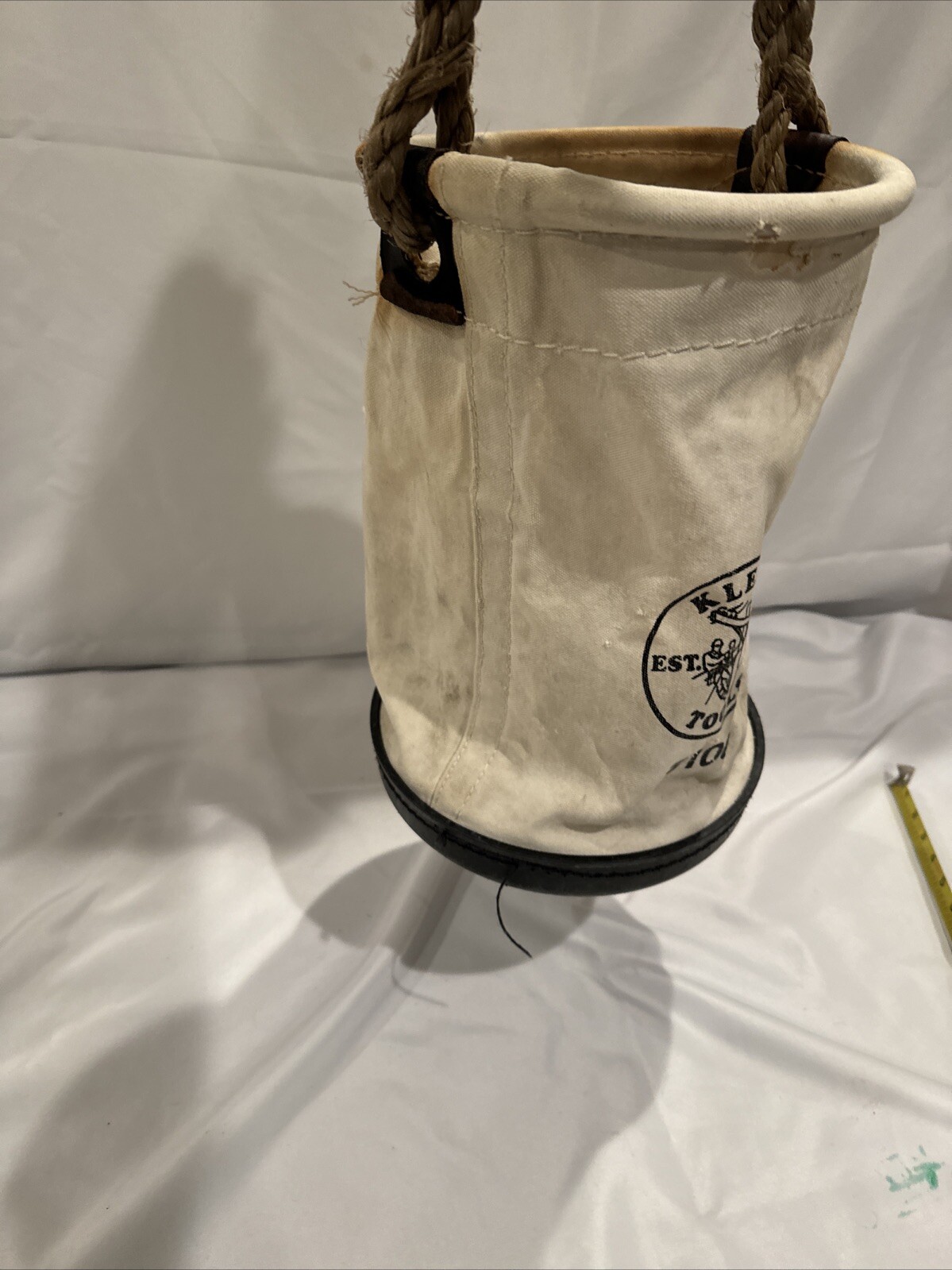 Vintage Klein Lineman Bucket Tool Bolt Bag 5104 S Canvas Made in the USA