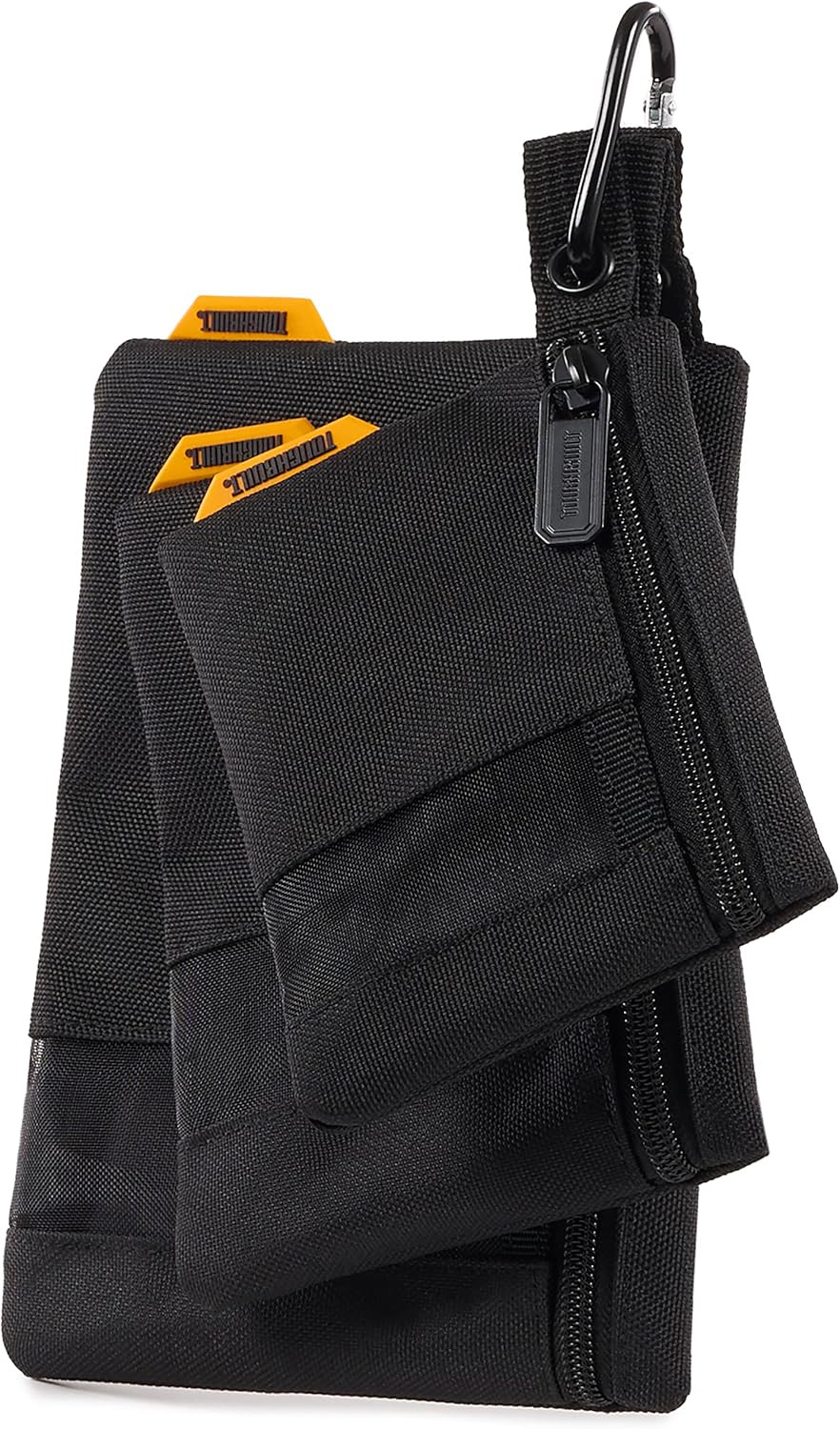 Toughbuilt – 3 Pack Fastener Bags 3 Sizes, Heavy-Duty Bags W/Mesh Windows, Top M