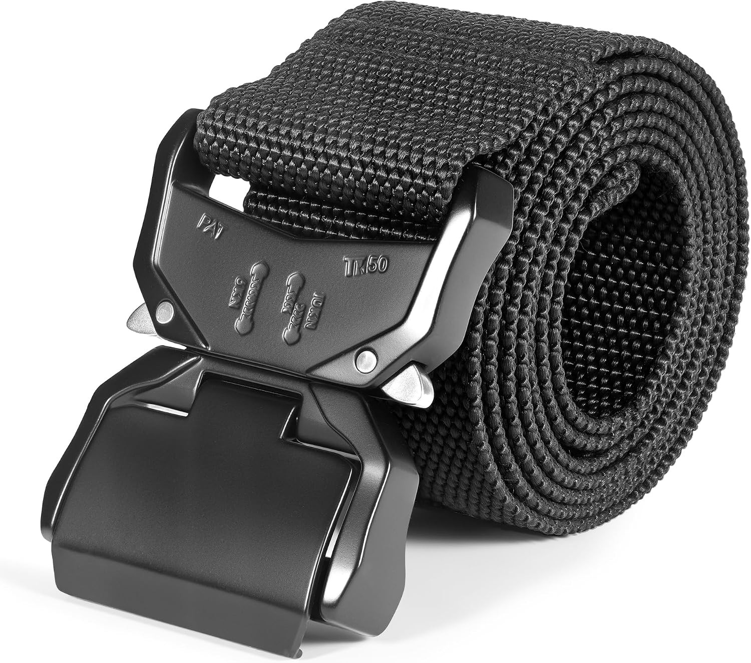 Web Work Tool Belt for Men with Heavy Duty Quick Release Buckle, 2 Inch Wide Adj