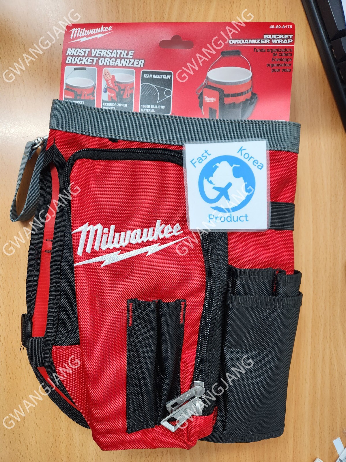 Milwaukee Bucket Tool Bag 32 Pocket Organizer Garage Storage 48-22-8175 DIY Work