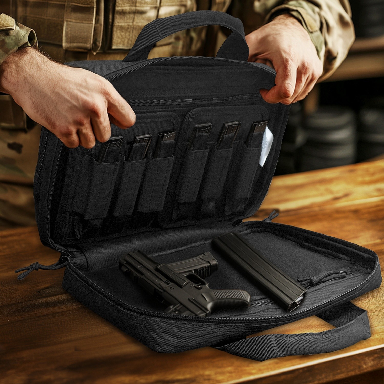 Oxford Cloth EDC Tool Bag Spacious Multi-Compartment Design for Daily Essentials