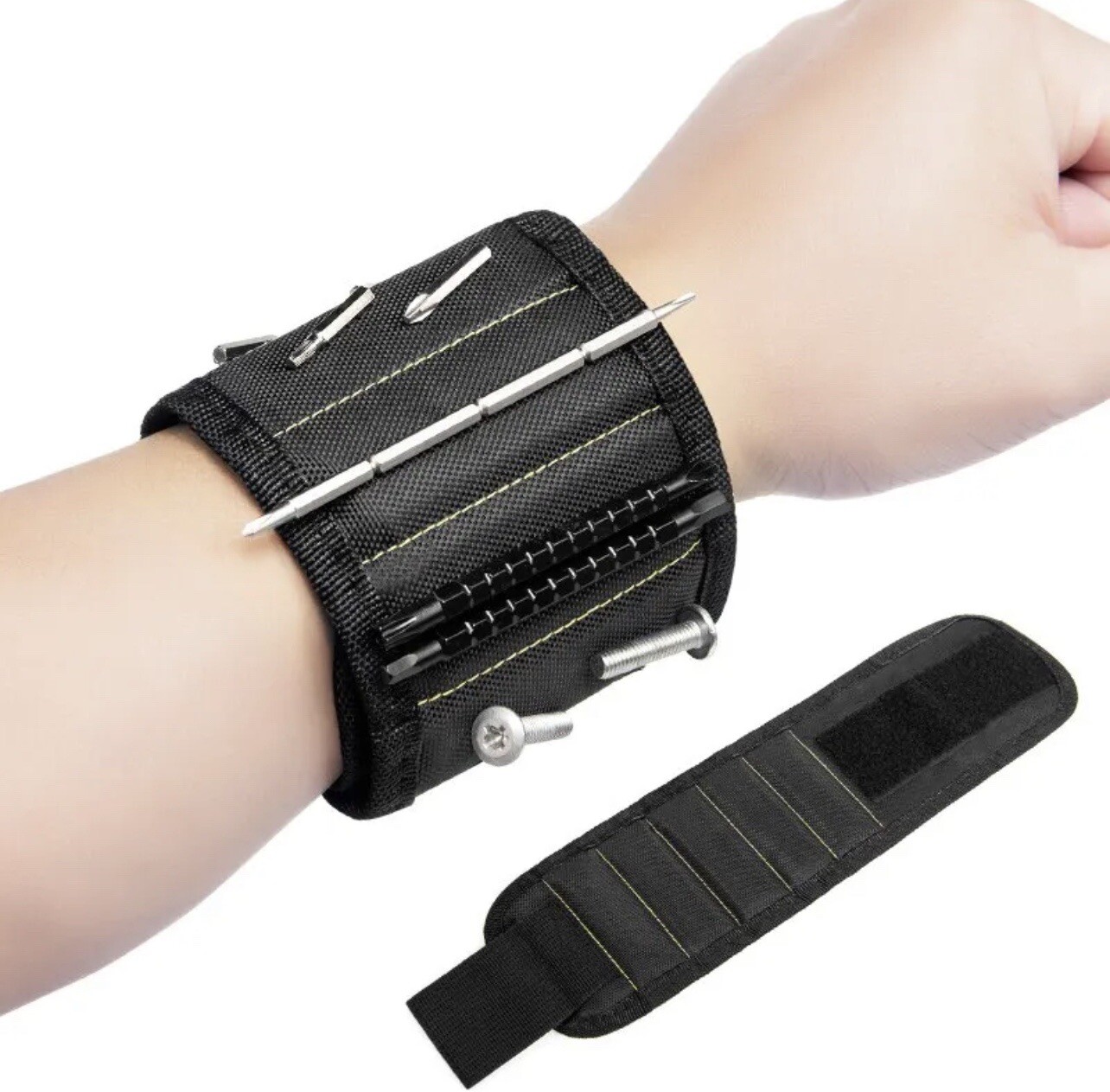 Magnetic Wristband Portable Tool Electrician Bag Wrist Belt Bracelet For Repair
