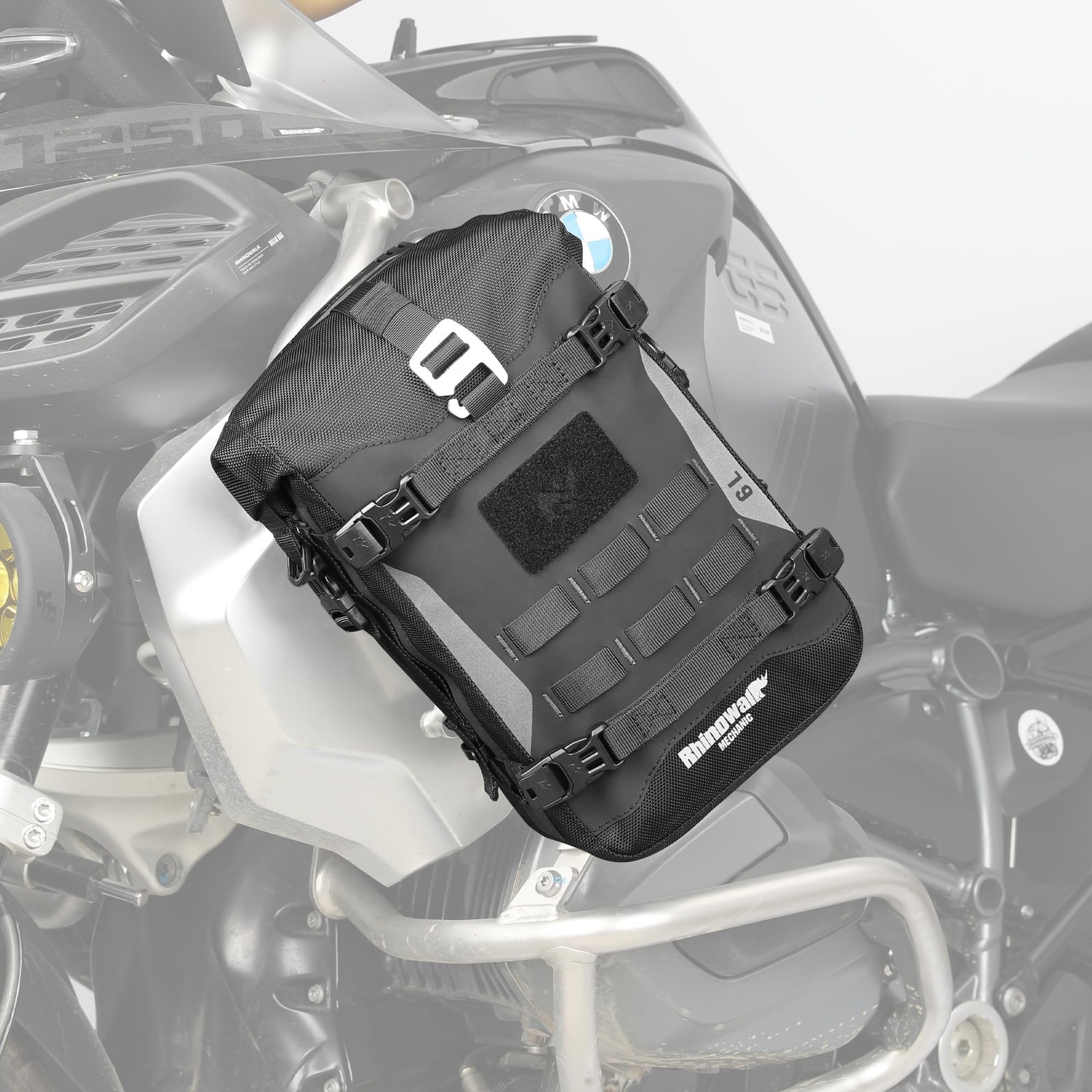 Waterproof Motorcycle Saddle Bag 6L with MOLLE System for Bikes