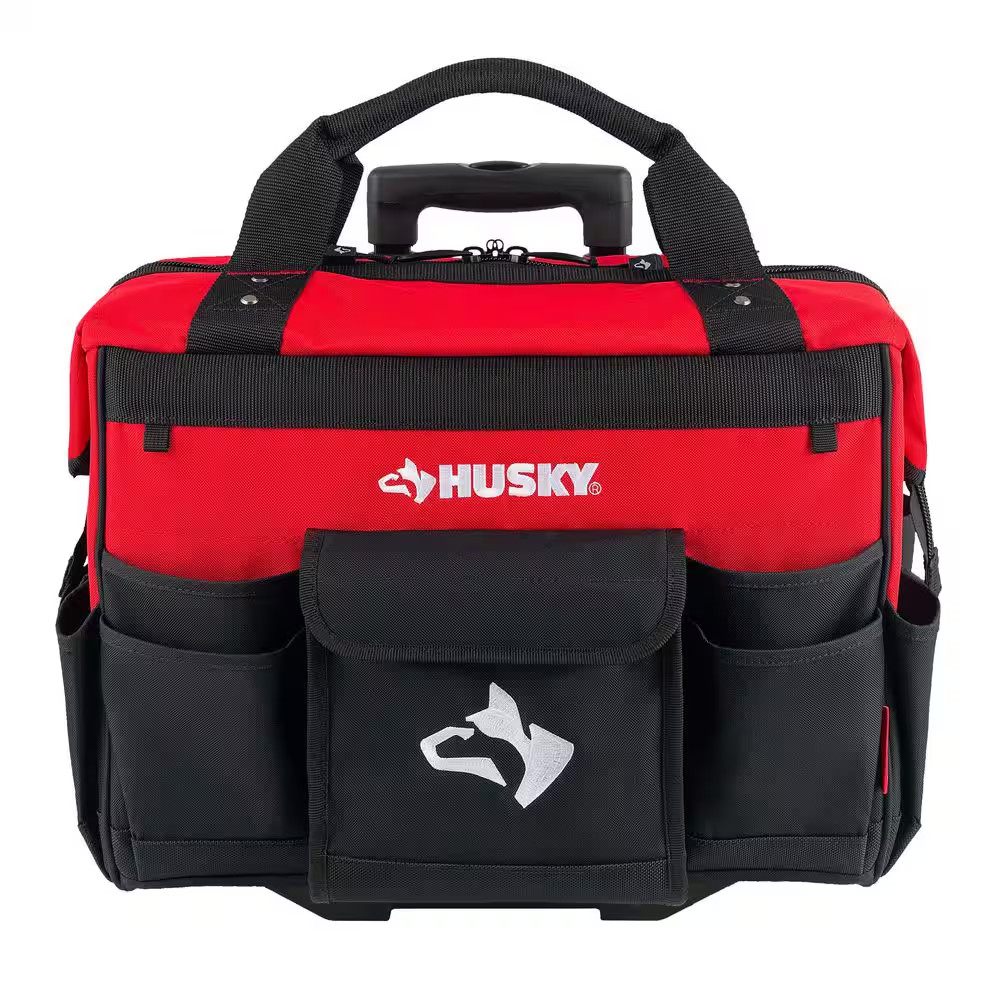 Husky 18 in. 18 Pocket Rolling Tool Bag NEW
