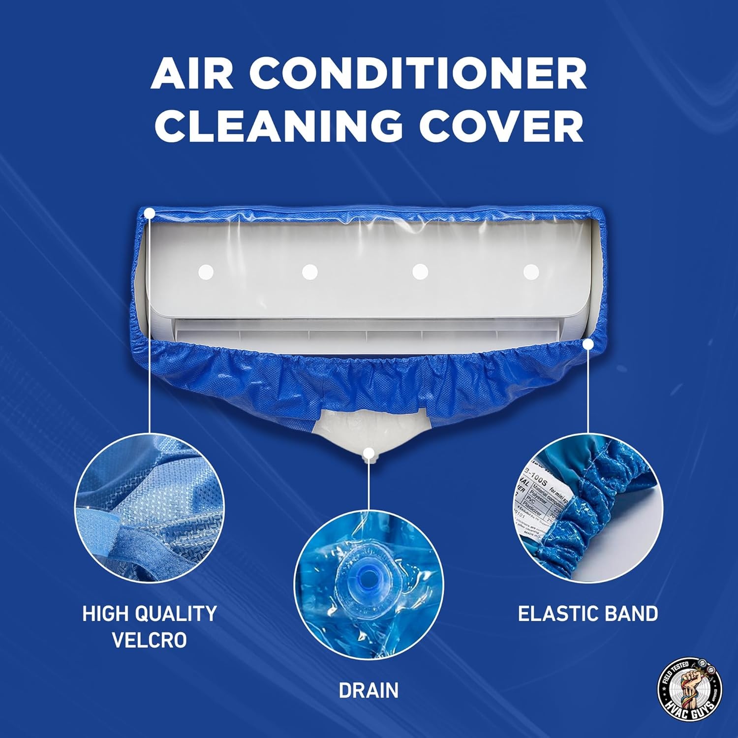 Mini Split System Cleaning Bag 27in-39in Long Waterproof Cleaning Tool Accessory