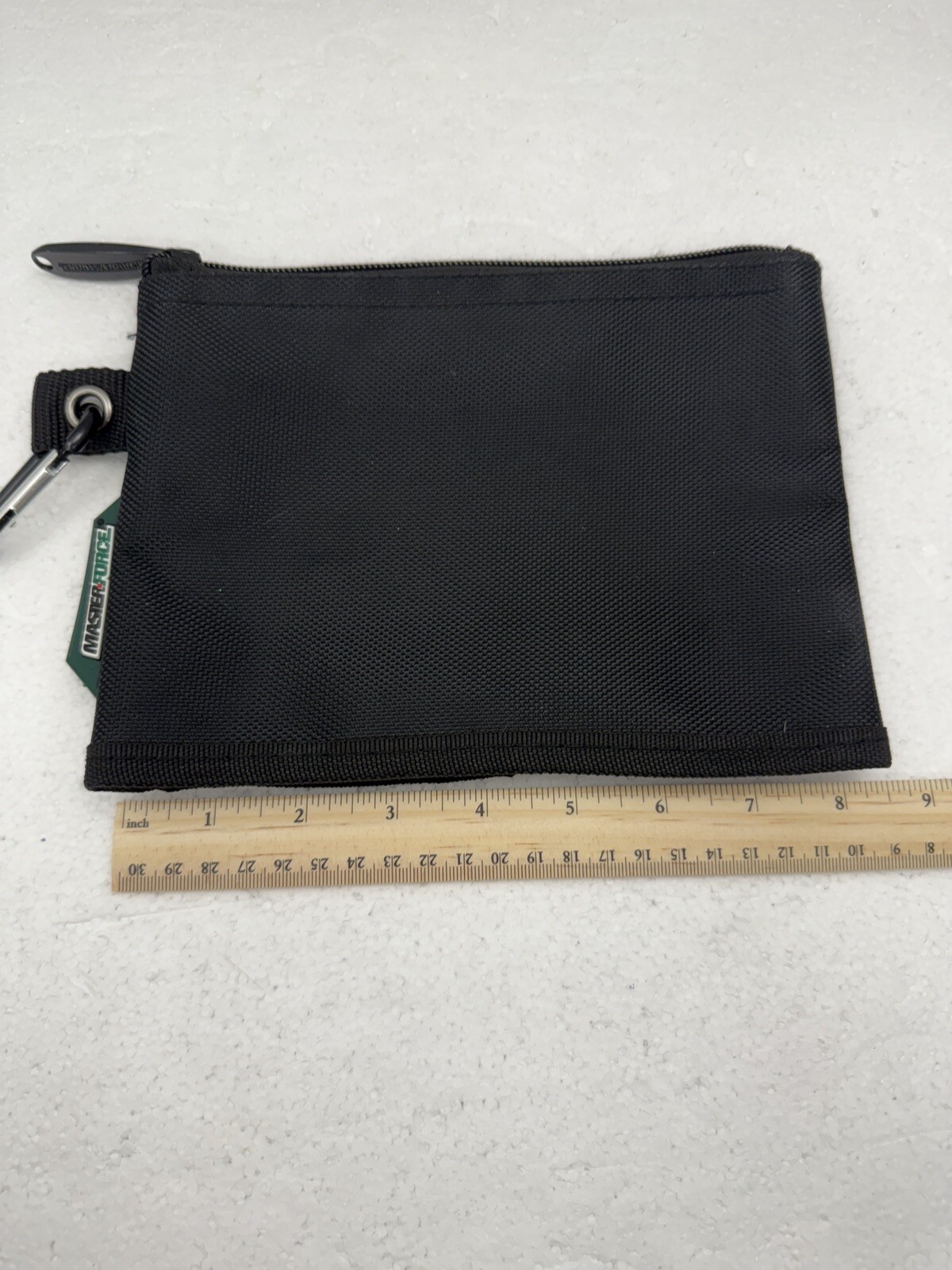 MASTER FORCE Black Zippered Accessory Small Tool Bag 8.5″ x 6″ FAST SHIP!
