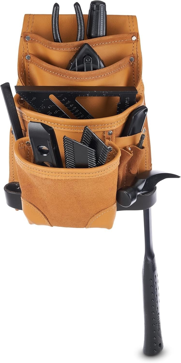 Classic Leather Tool Pouch, Crafted from Premium Top-Grain Leather