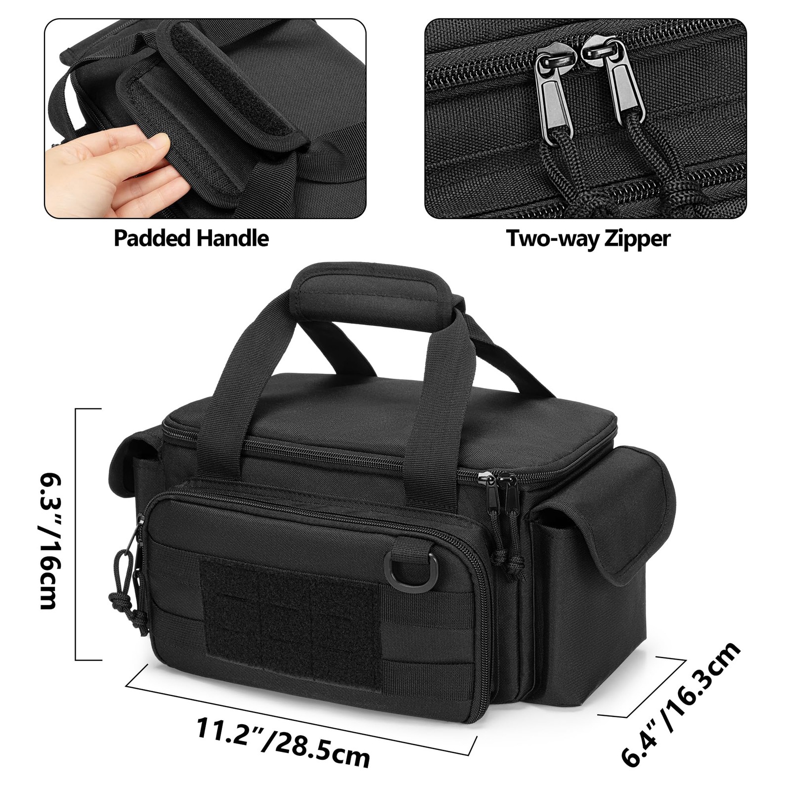 Durable Tool Bag with Padded Bottom and Anti-Friction Storage Solutions