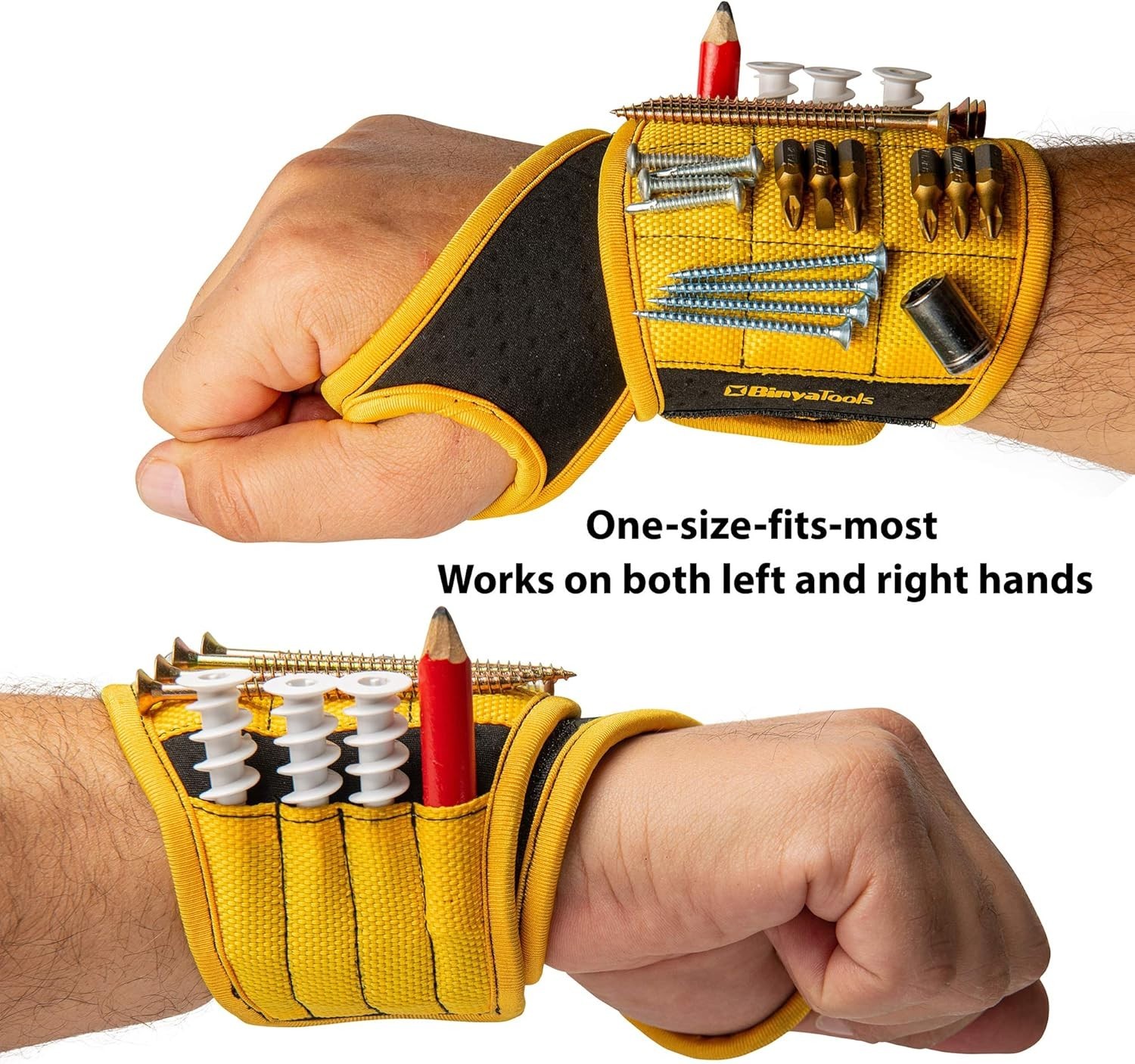 Breathable Magnetic Wristband with 9 Neodymium Magnets – Perfect for Tool Lovers