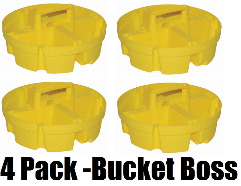 Bucket Boss 15051 4 Compartment 5 Gallon Bucket Stacker Organizer – Quantity 4