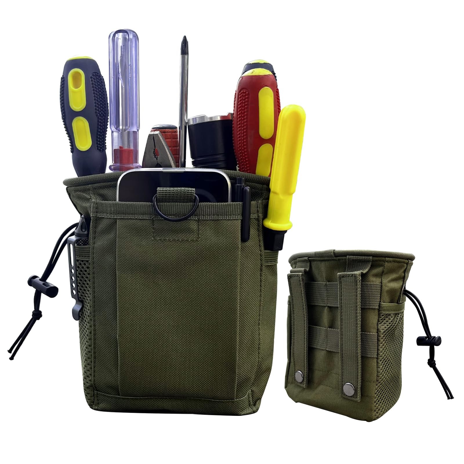 Small Tool Pouch,Utility Bag, Toolbox, Screw Driver, Plier green