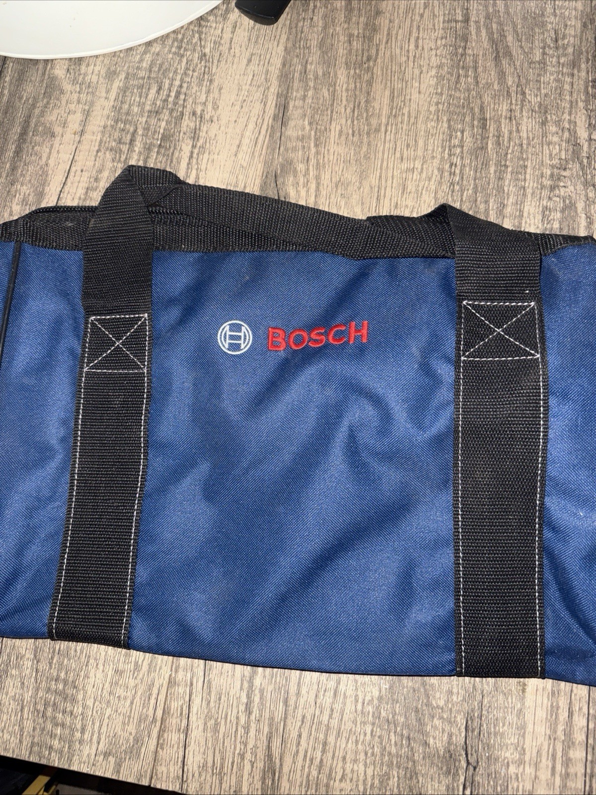 Bosch Medium Heavy Duty Blue Canvas Tool Bag 13” x 9” x 9” 2610041759 Good Cond.