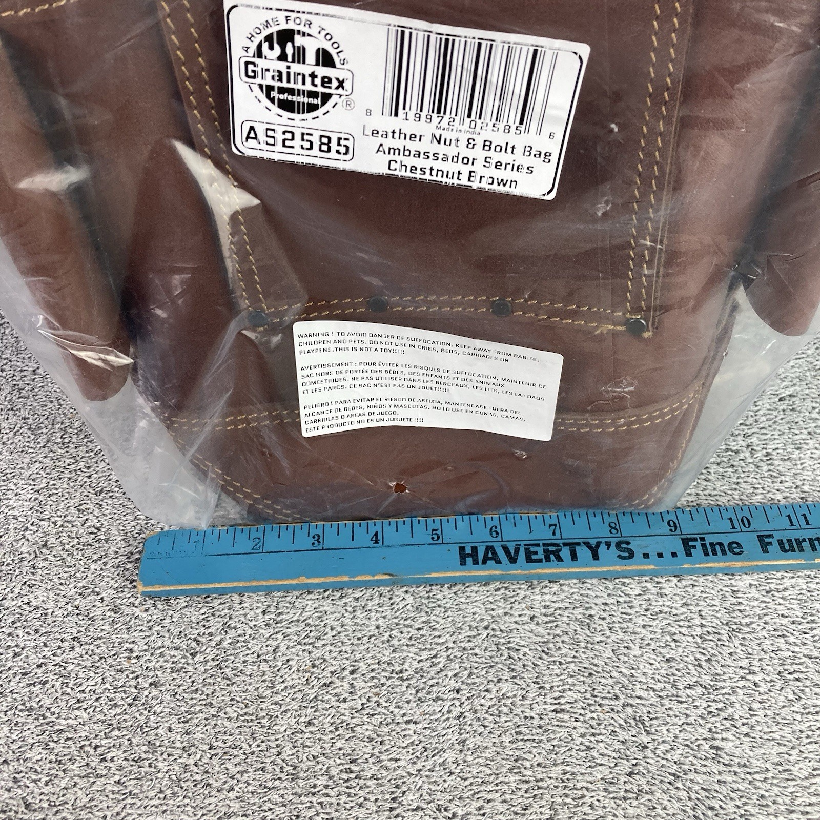 Graintex AS2585 Nut & Bolt Bag Ambassador Series Top Grain Leather