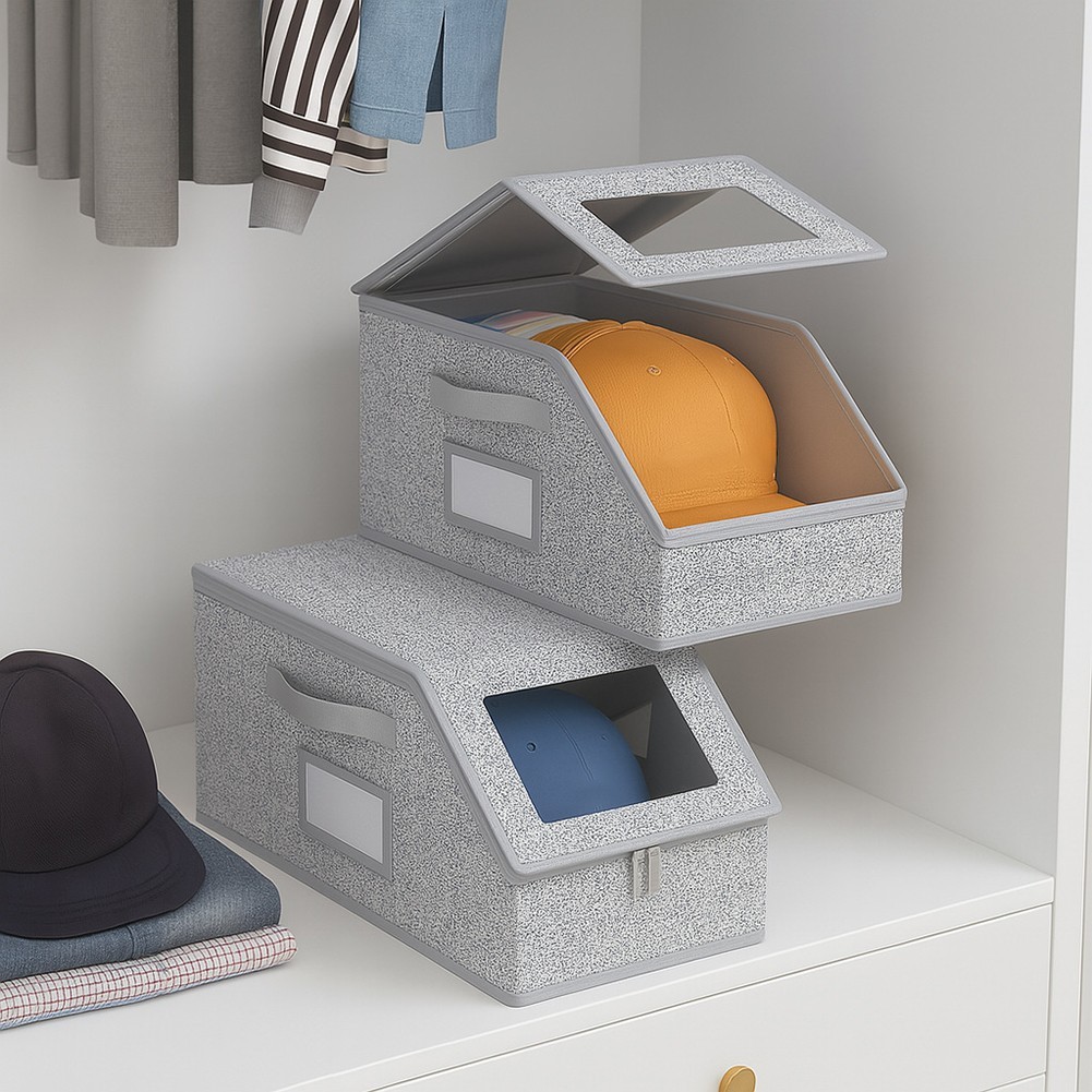 Home Organization Baseball Hat Organizer Hat Container Space-Saving Design