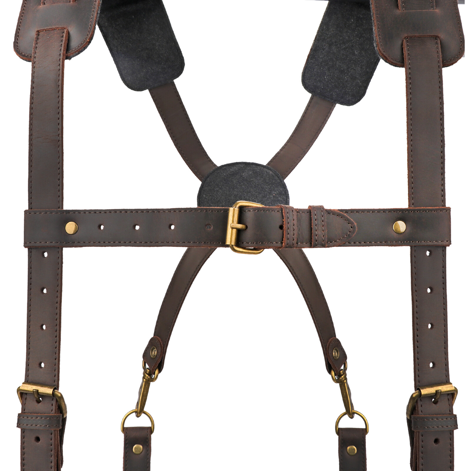 TOURBON Tools Harness Suspender Carpenter Workshop Rig Belt Loop Canvas/Leather