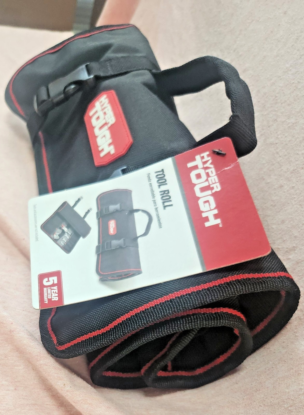 Hyper Tough Polyester Tool Roll TT50217D, Portable Tool Organizer Rollup