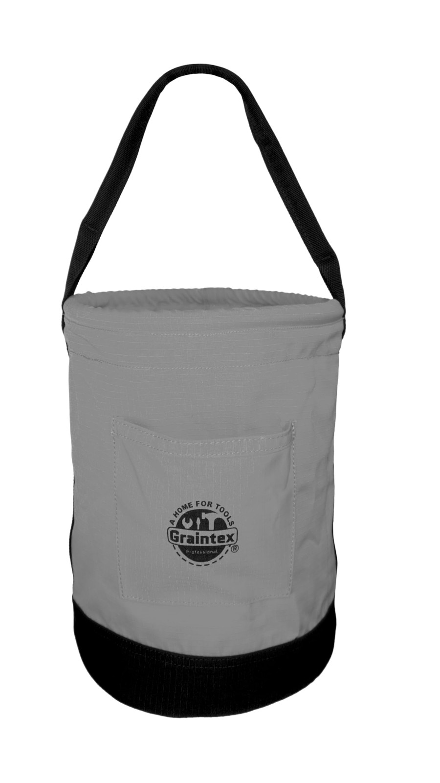 Canvas Utility Bucket 9.5″x14″, Round Tool Bucket, Reinforced Base & Carry Ha…