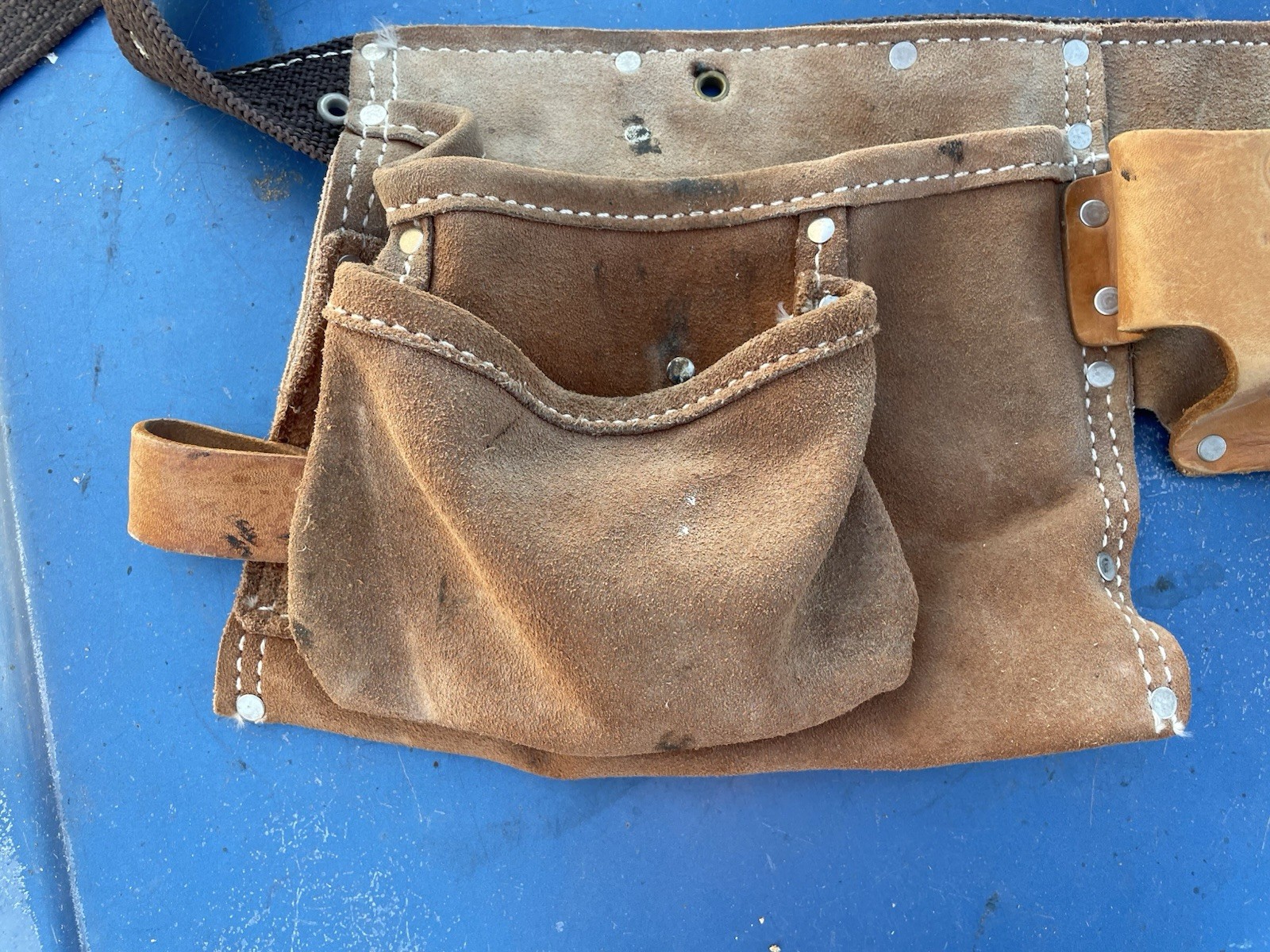 Nicholas Heavy Split Cowhide No. 490X Tool Belt – USA Vintage Carpenter’s Belt