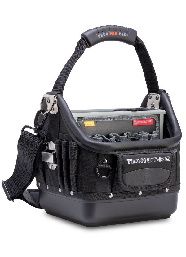 Veto Pro Pac TECH OT-MD BLACKOUT Open Top Tool Bag, VPP10743