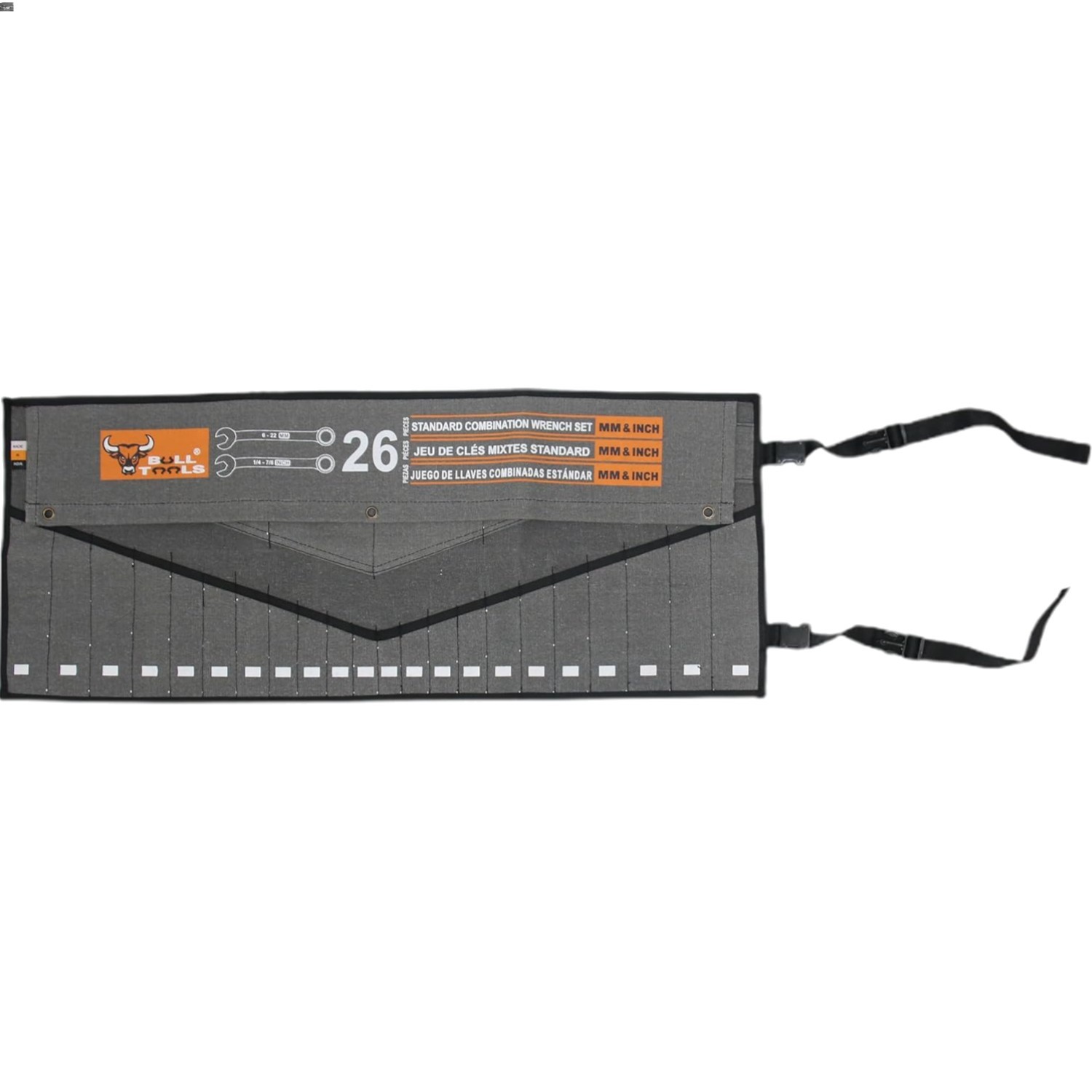 Heavy-Duty 26 Pocket Wrench Roll Tool Pouch – Perfect for Professionals & DIYers