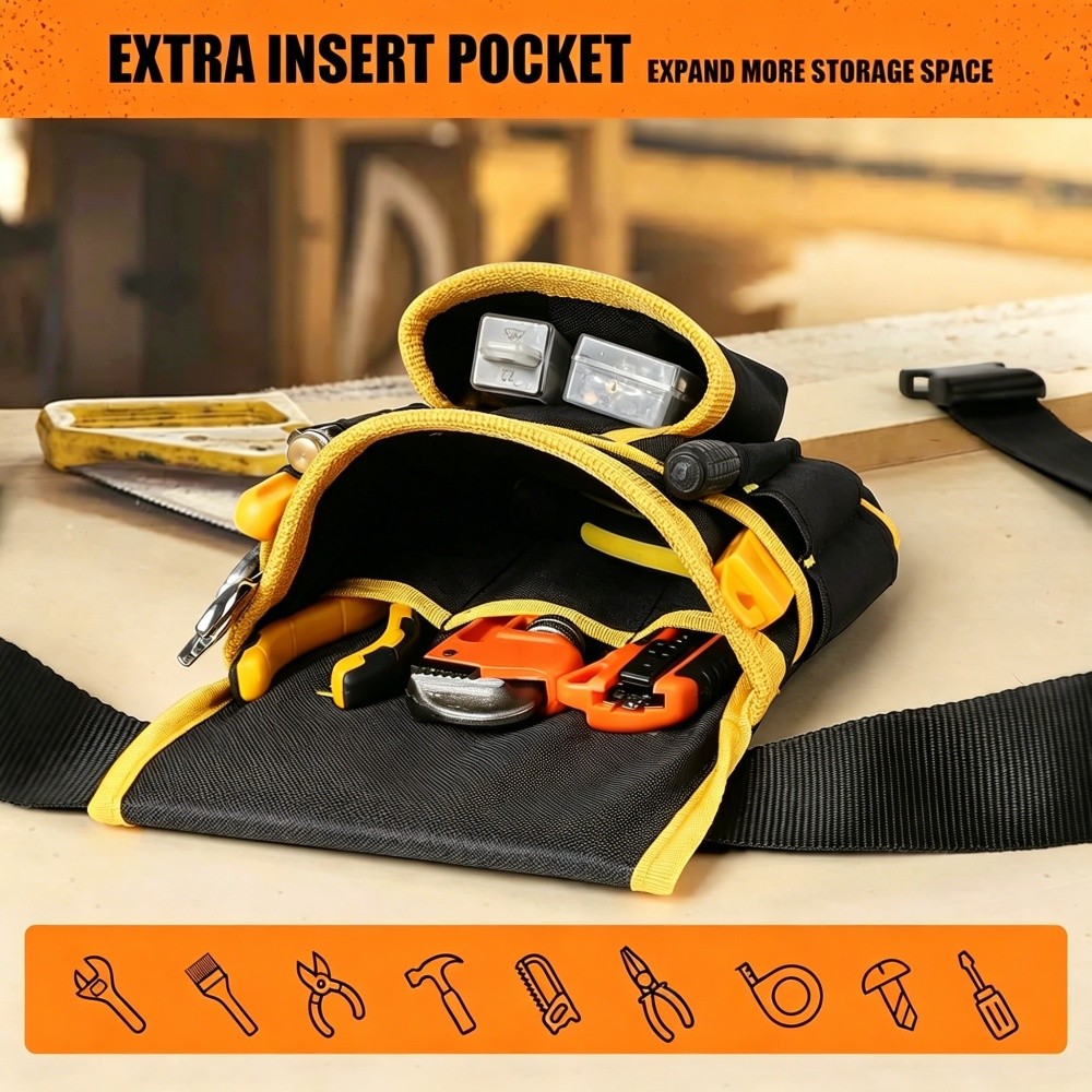 Magnetic Tool Belt for Men, 26 Pockets Heavy Duty Tool Pouch, Magnet Holster Nai