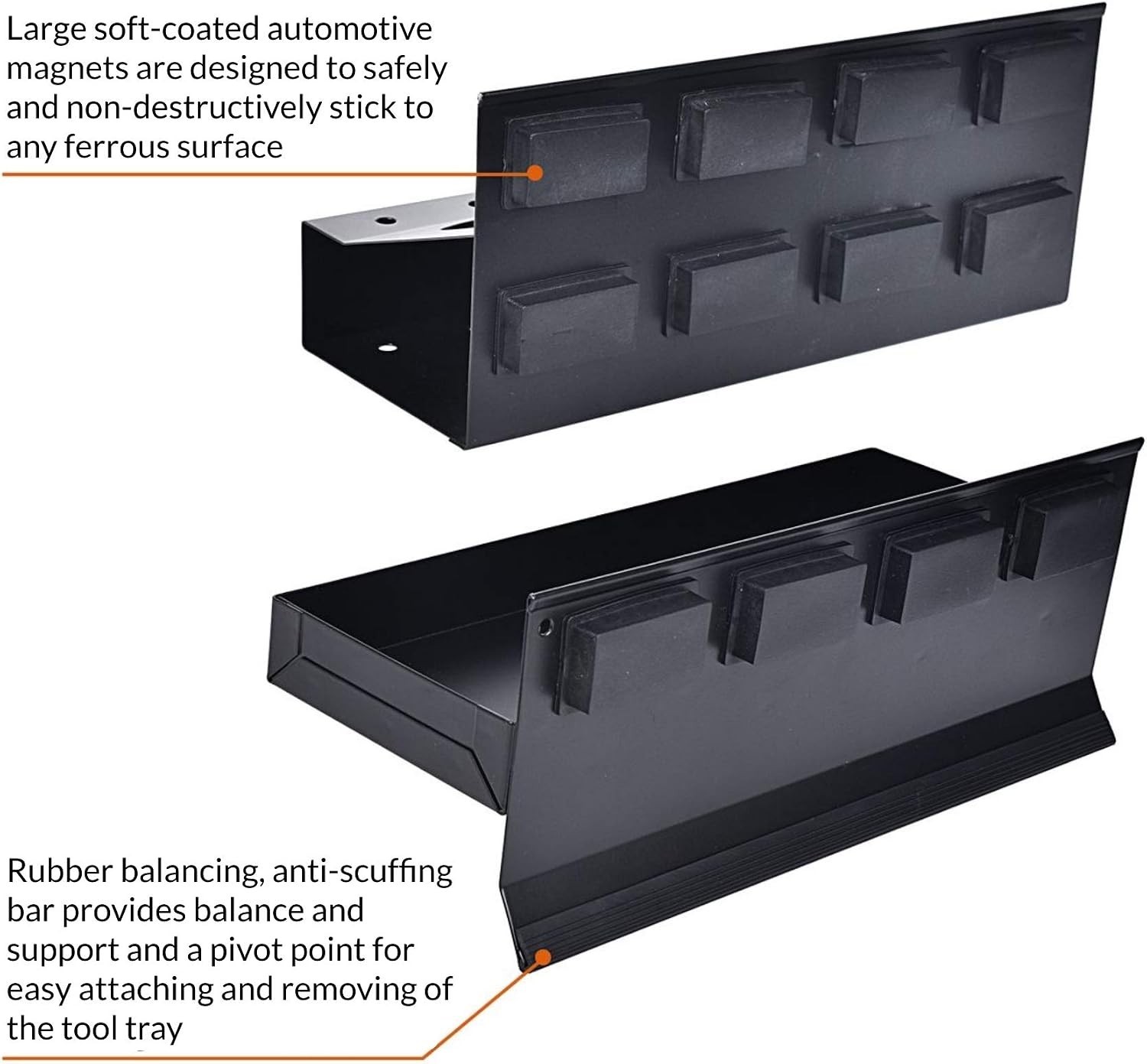Magnetic Toolbox Tray Set with Can Caddy – Perfect for Mechanic Shops & Garages