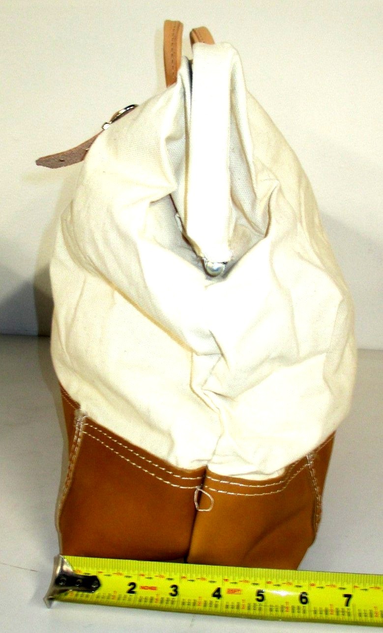 McGuire Nicholas 24″ Mason Bag heavy duty canvas w/ Full grain leather bottom