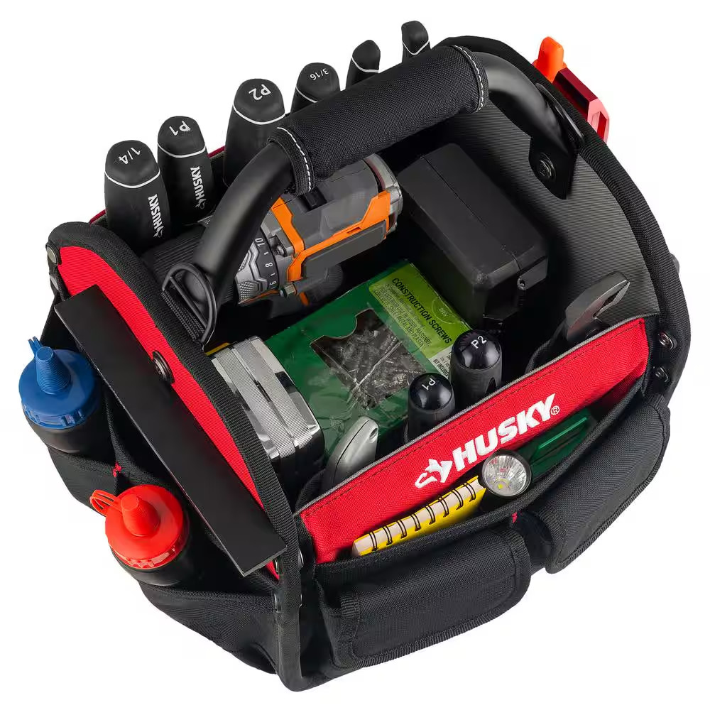 10 In. 15 Pocket Open Top Tool Bag