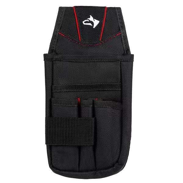7-Pocket Black Utility Tool Belt Pouch