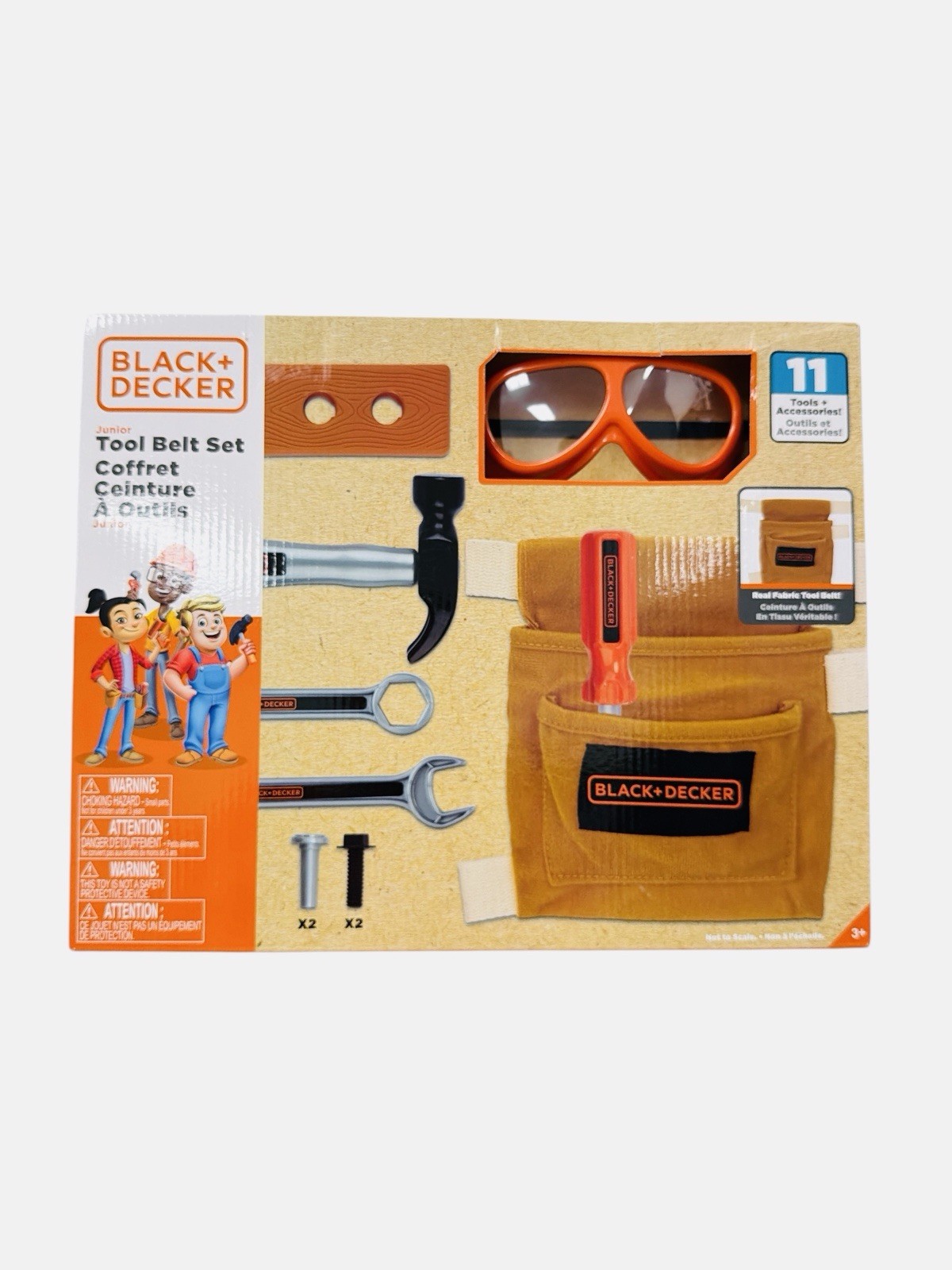 Black & Decker Jr. Tool Belt Set 11 Tools and Accessories
