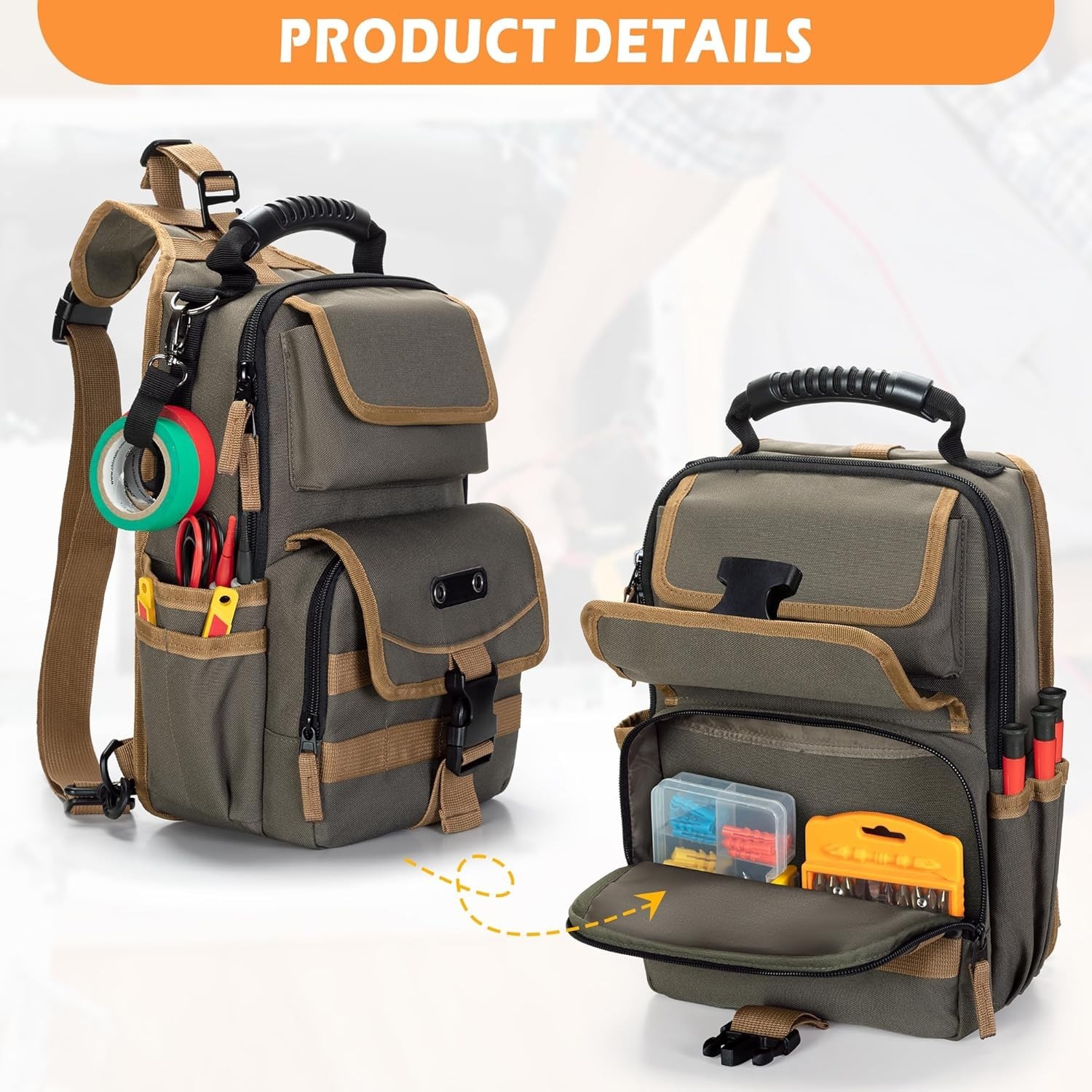 Electrician’s Tool Organizer – Heavy-Duty, Ergonomic & Spacious Design