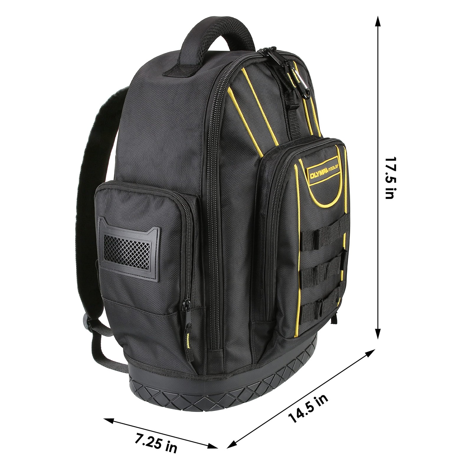Olympia Tools Tool Backpack Moulded Waterproof Base Padded Shoulder Straps